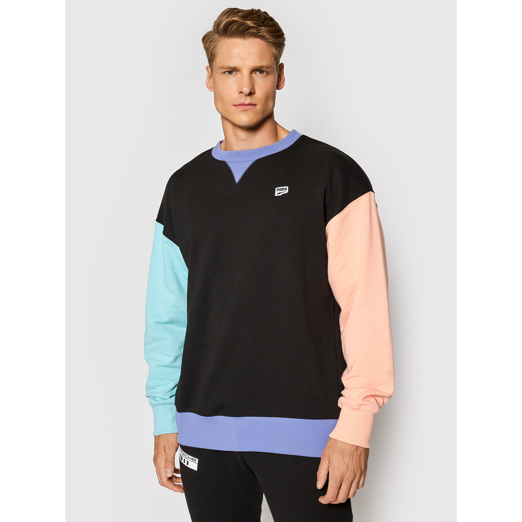 Puma Суитшърт Downtown 599772 Черен Relaxed Fit - Pepit.bg