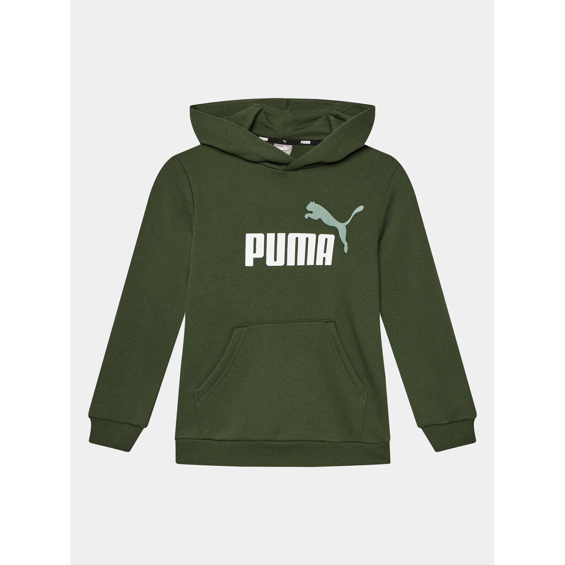 Puma Суитшърт Ess+ 2 Col Big Logo 586987 Зелен Regular Fit - Pepit.bg