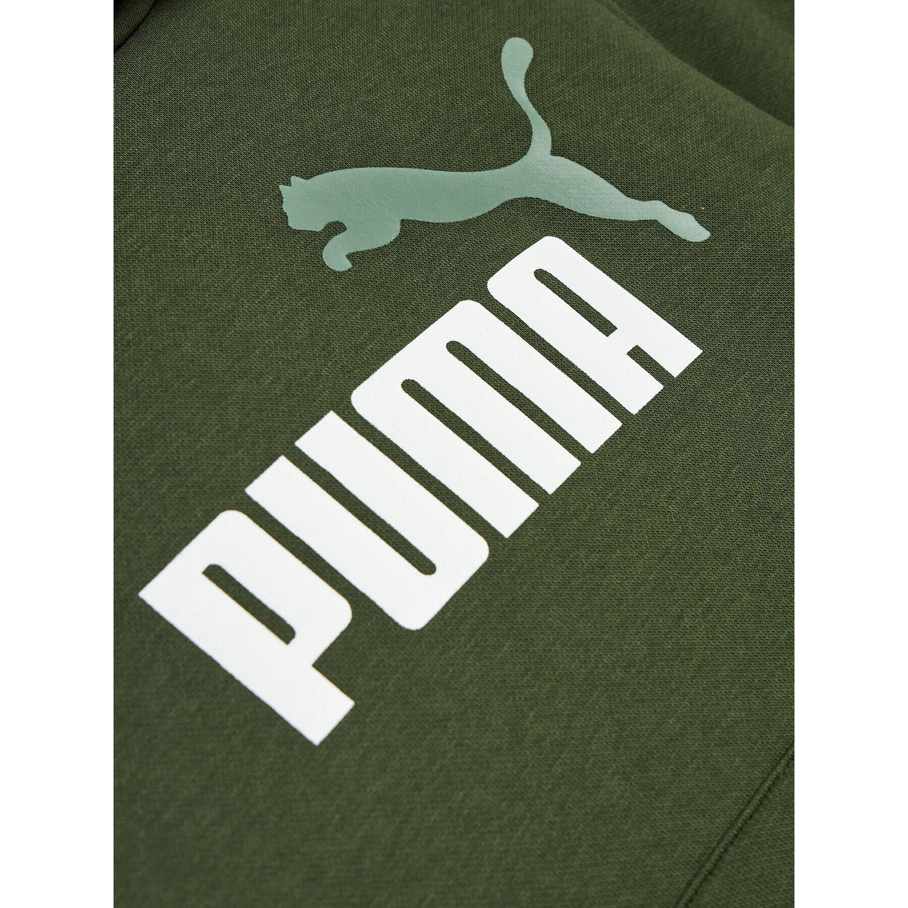 Puma Суитшърт Ess+ 2 Col Big Logo 586987 Зелен Regular Fit - Pepit.bg