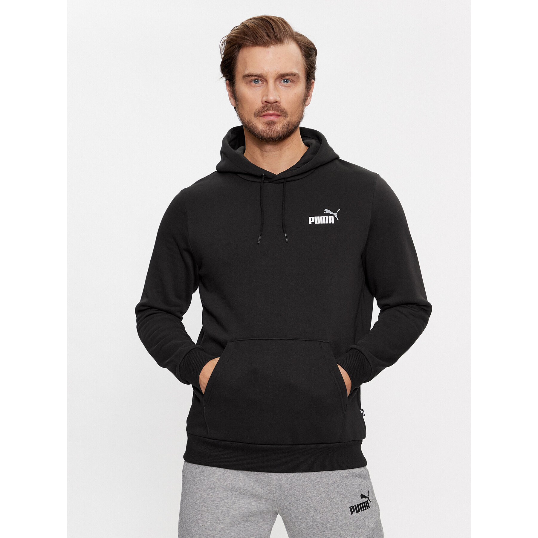 Puma Суитшърт Ess+ 2 Col Small Logo 674471 Черен Regular Fit - Pepit.bg