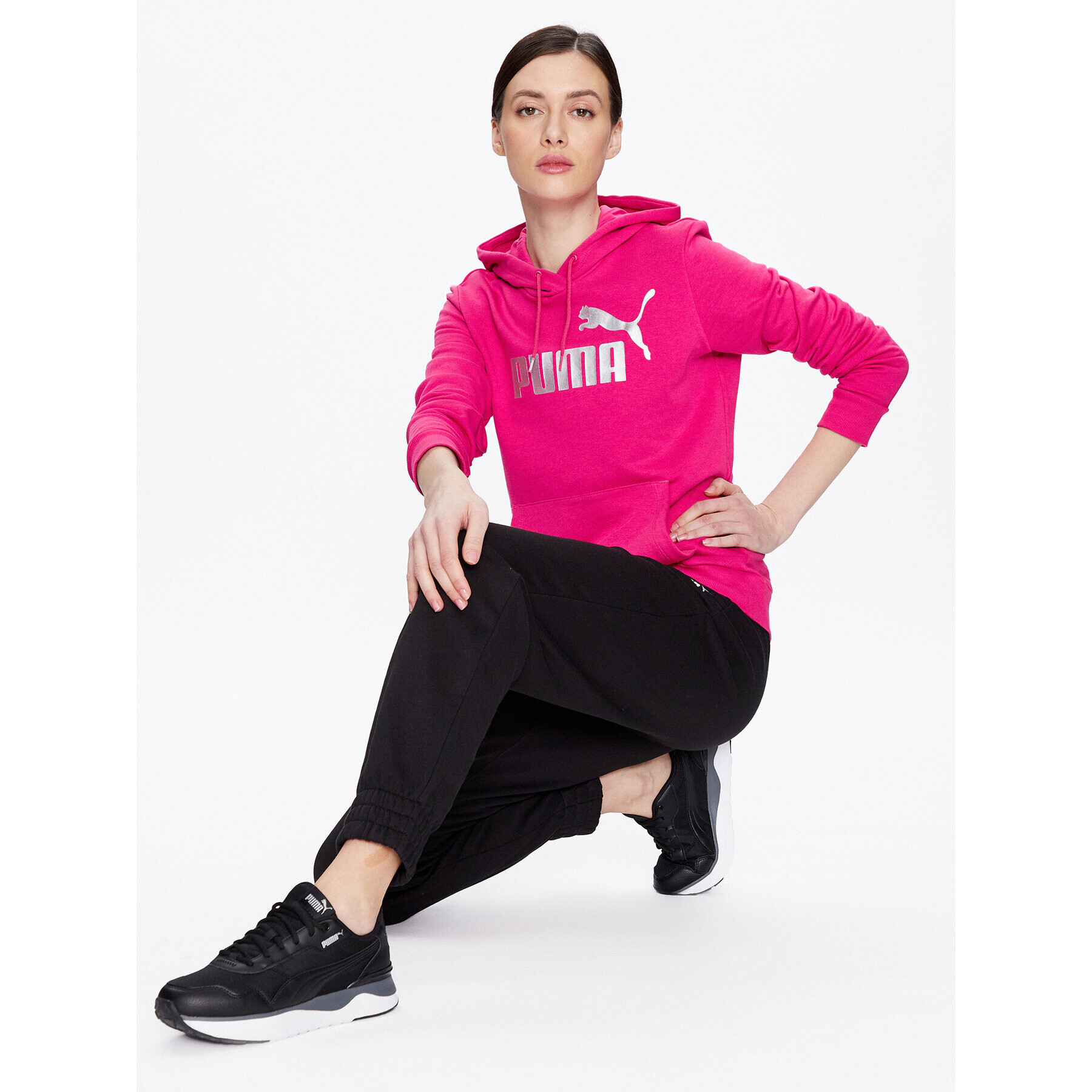 Puma Суитшърт Ess 849096 Розов Regular Fit - Pepit.bg