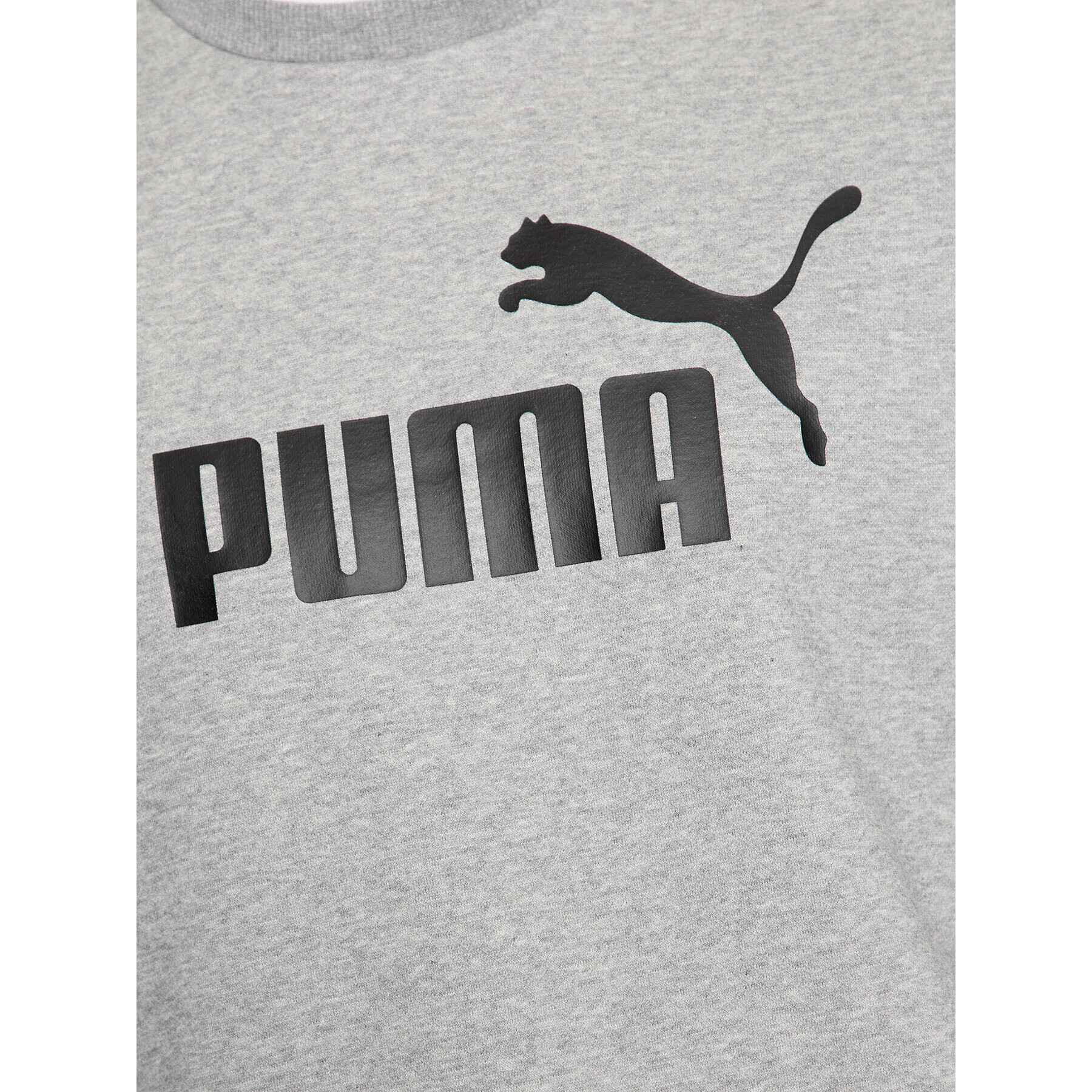 Puma Суитшърт Ess Big Logo 586678 Сив Regular Fit - Pepit.bg