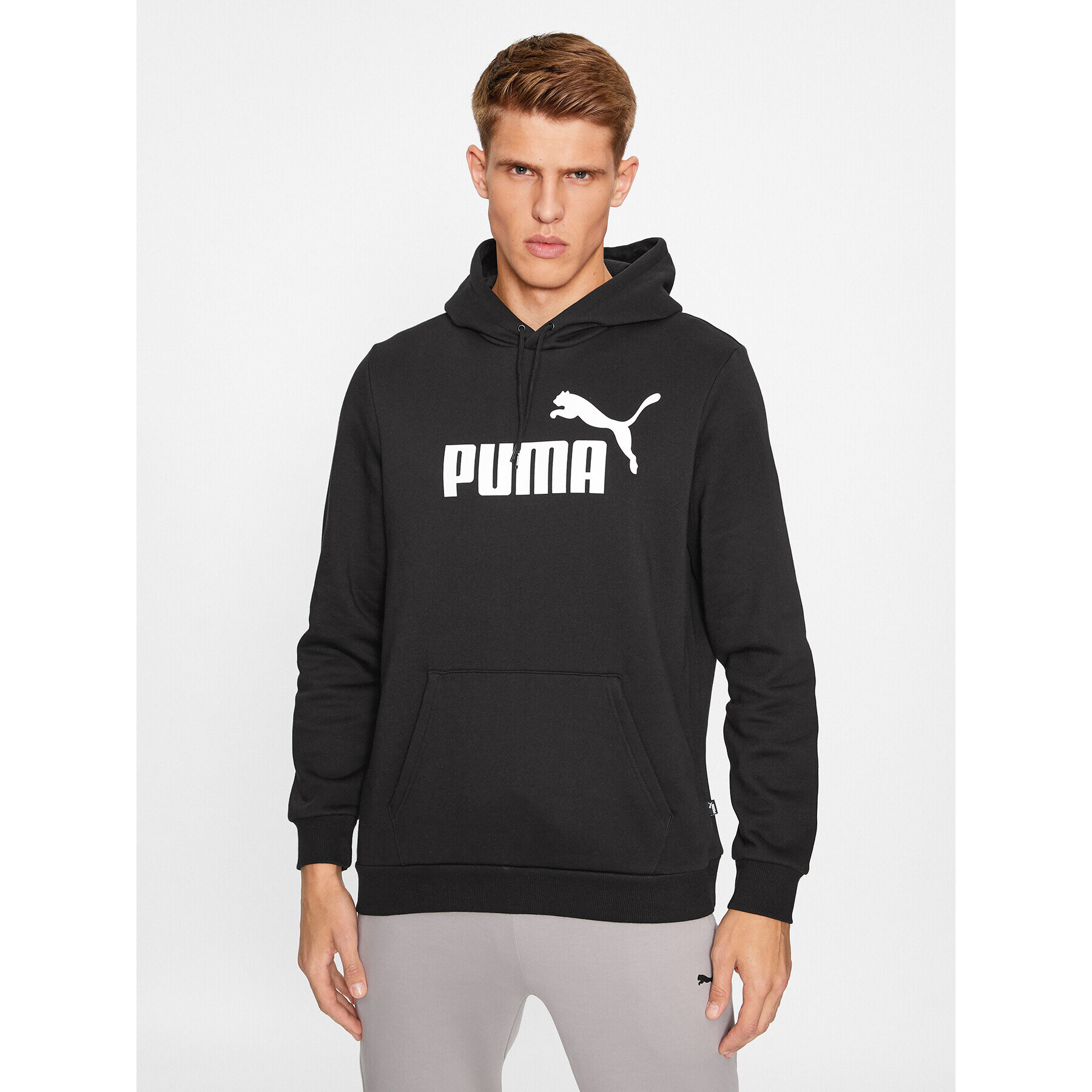 Puma Суитшърт Ess Big Logo 586686 Черен Regular Fit - Pepit.bg