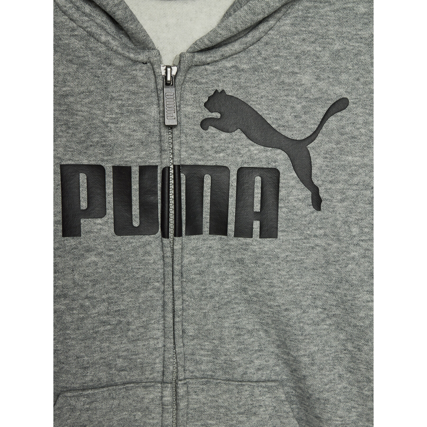 Puma Суитшърт Ess Big Logo 586967 Сив Regular Fit - Pepit.bg