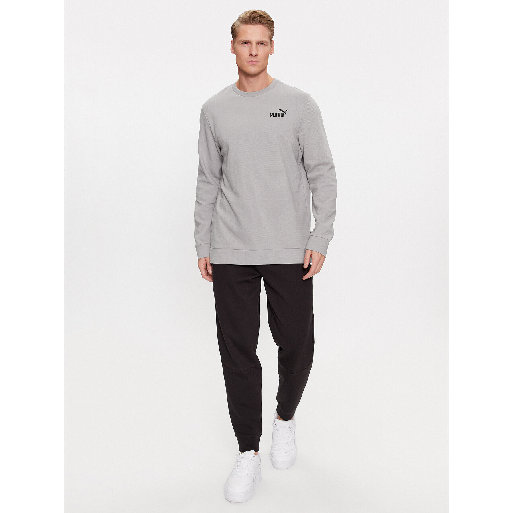 Puma Суитшърт Ess Elevated 675974 Сив Regular Fit - Pepit.bg