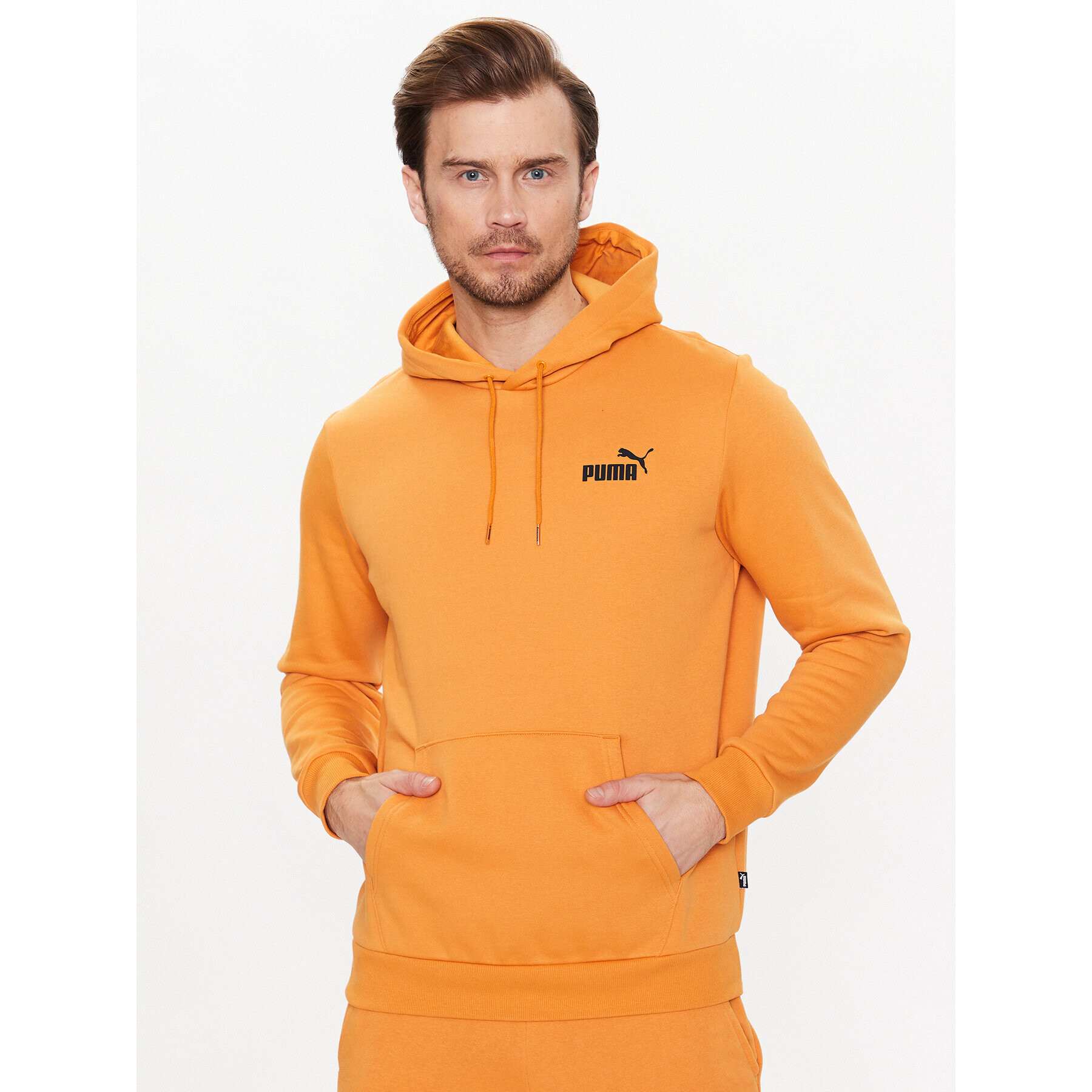 Puma Суитшърт Ess Small Logo 586691 Оранжев Regular Fit - Pepit.bg