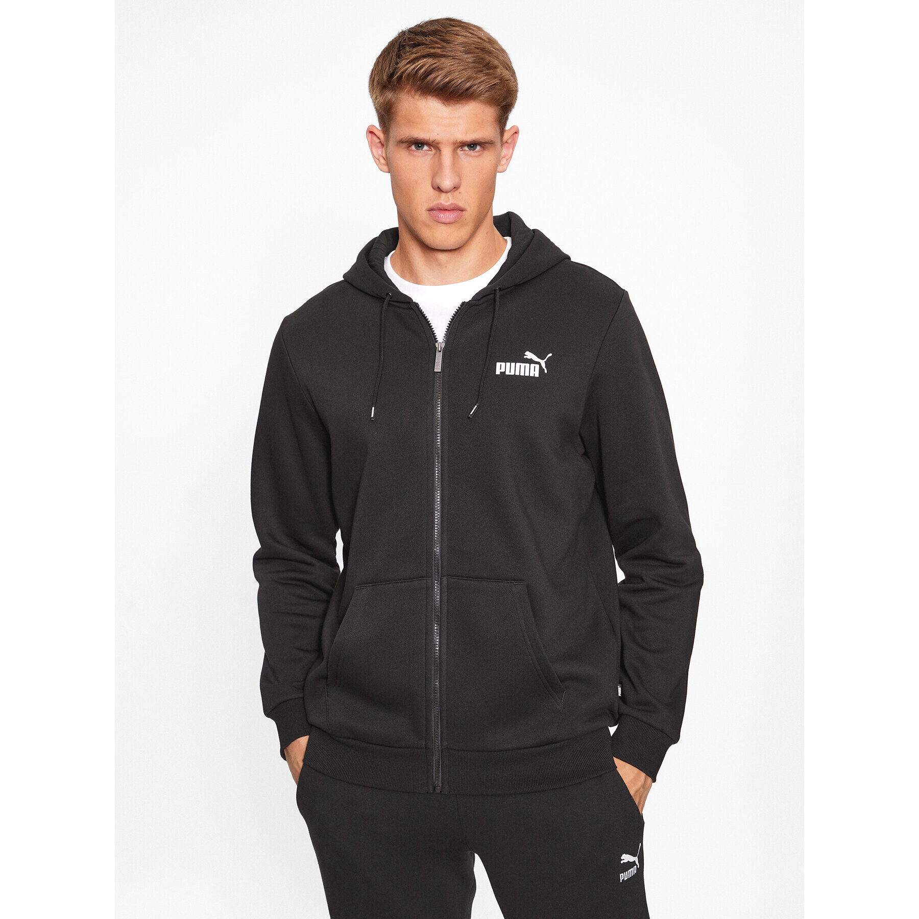 Puma Суитшърт Ess Small Logo 586702 Черен Regular Fit - Pepit.bg