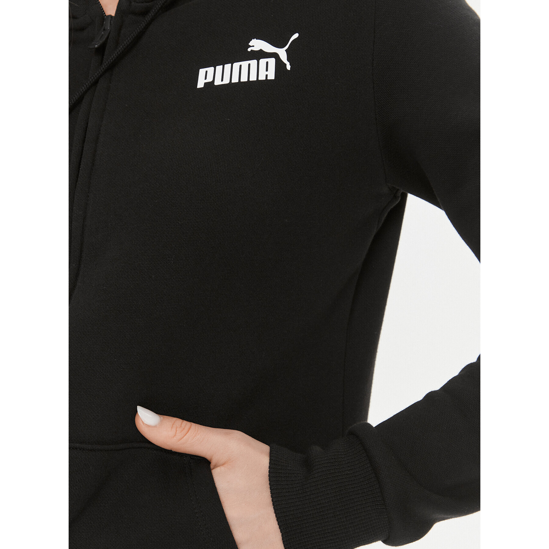 Puma Суитшърт Ess Small Logo 586811 Черен Regular Fit - Pepit.bg