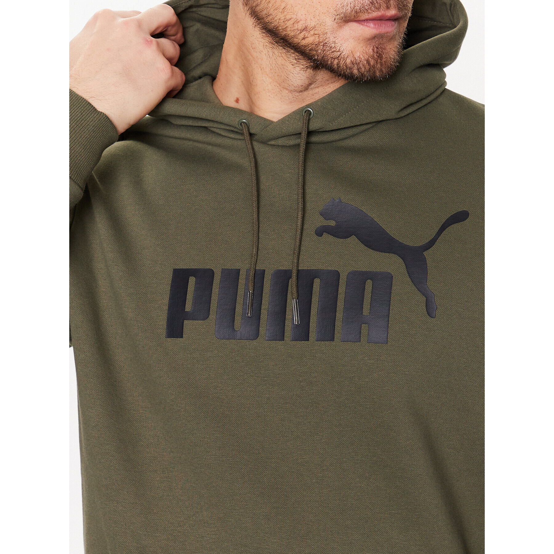 Puma Суитшърт Essentials Big Logo 586687 Зелен Regular Fit - Pepit.bg