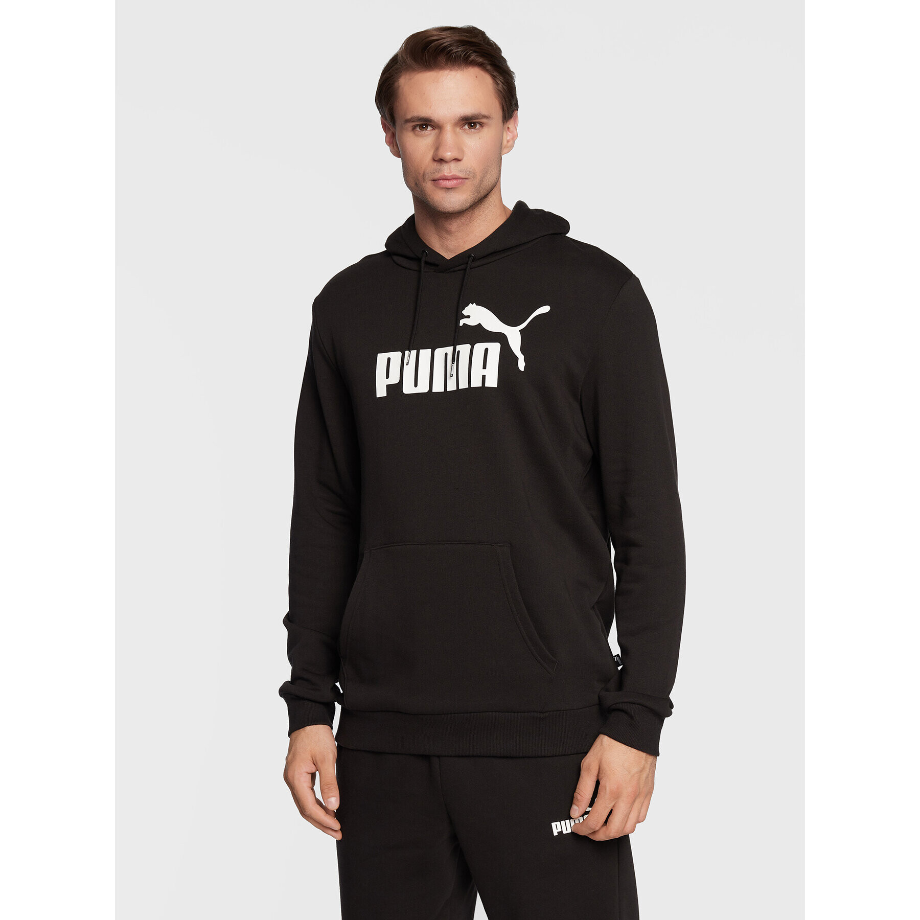 Puma Суитшърт Essentials Big Logo 586688 Черен Regular Fit - Pepit.bg