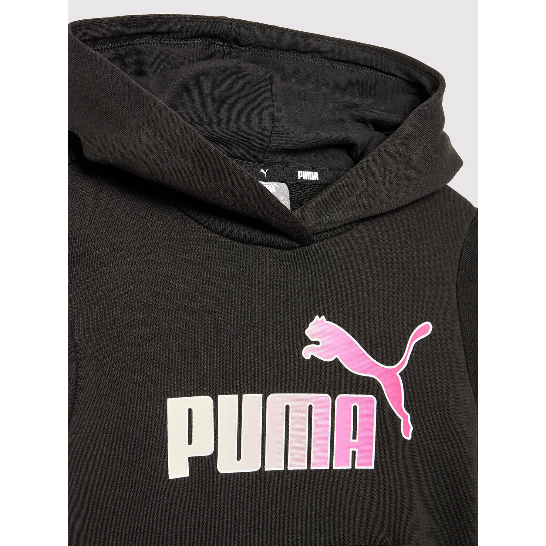 Puma Суитшърт Essentials+ Bleach Logo 846958 Черен Regular Fit - Pepit.bg