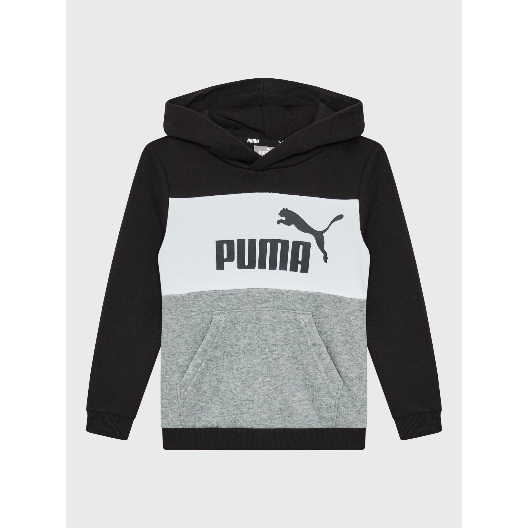 Puma Суитшърт Essentials+ Colourblock 849081 Черен Regular Fit - Pepit.bg