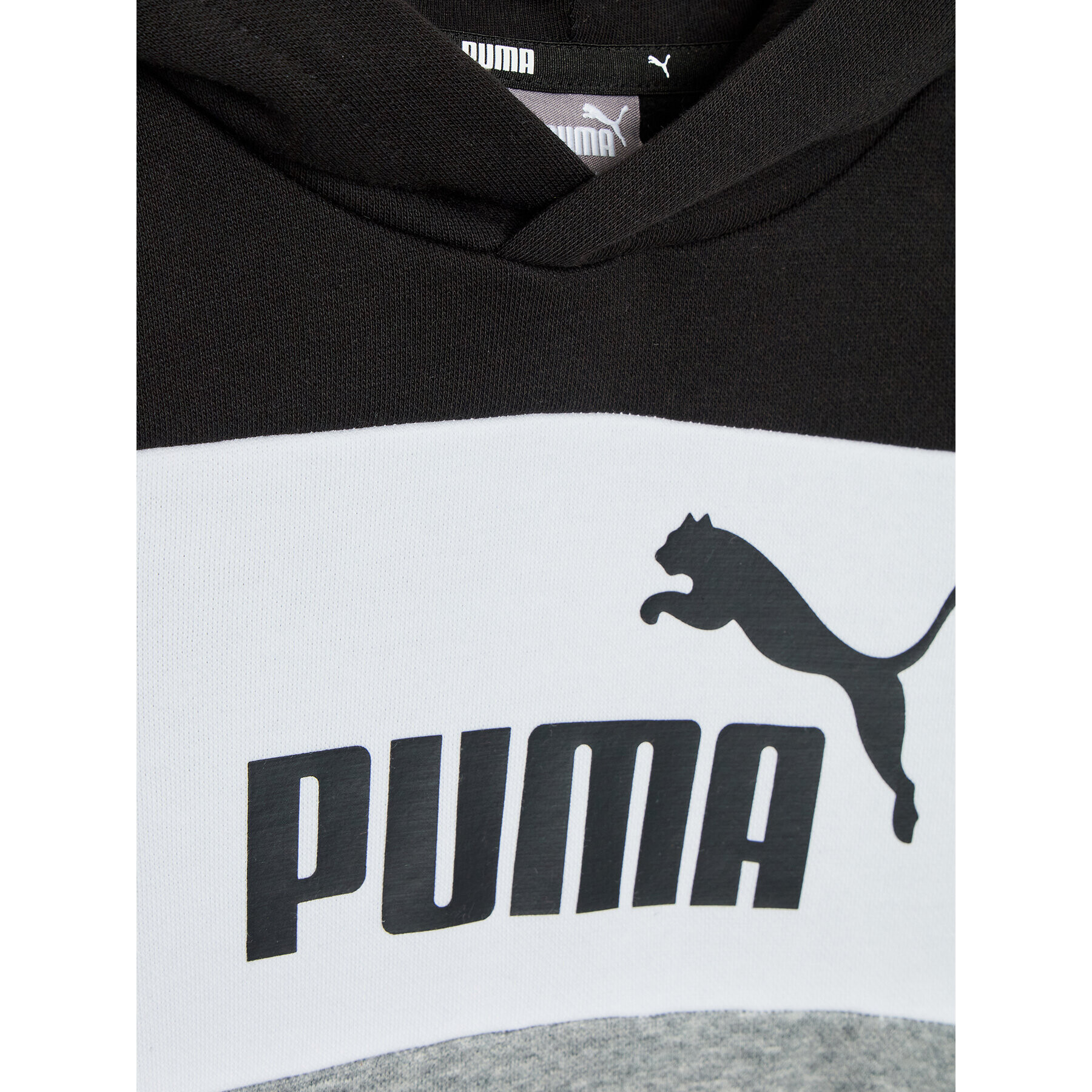 Puma Суитшърт Essentials+ Colourblock 849081 Черен Regular Fit - Pepit.bg