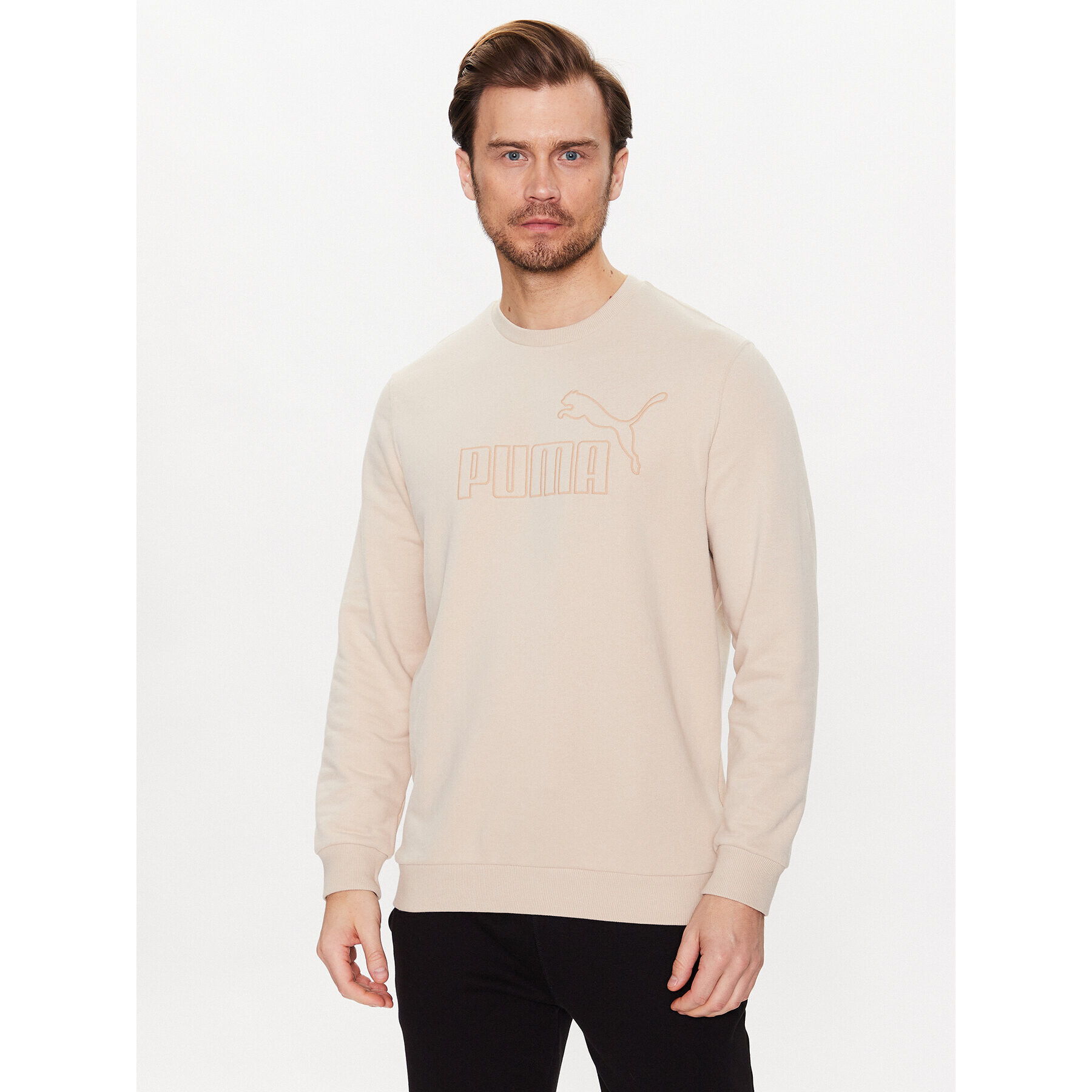 Puma Суитшърт Essentials Elevated 673386 Бежов Regular Fit - Pepit.bg