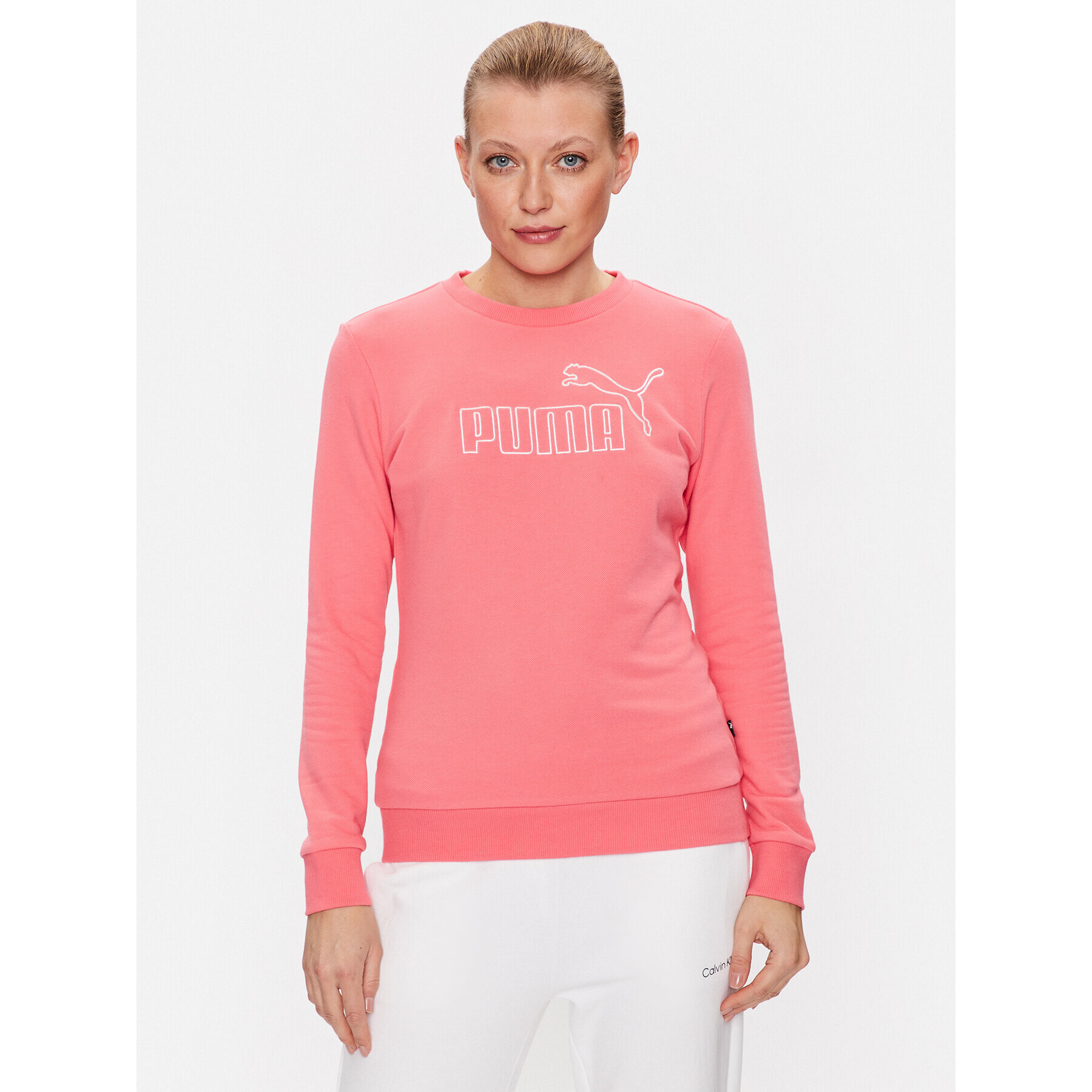 Puma Суитшърт Essentials Elevated 674228 Розов Regular Fit - Pepit.bg