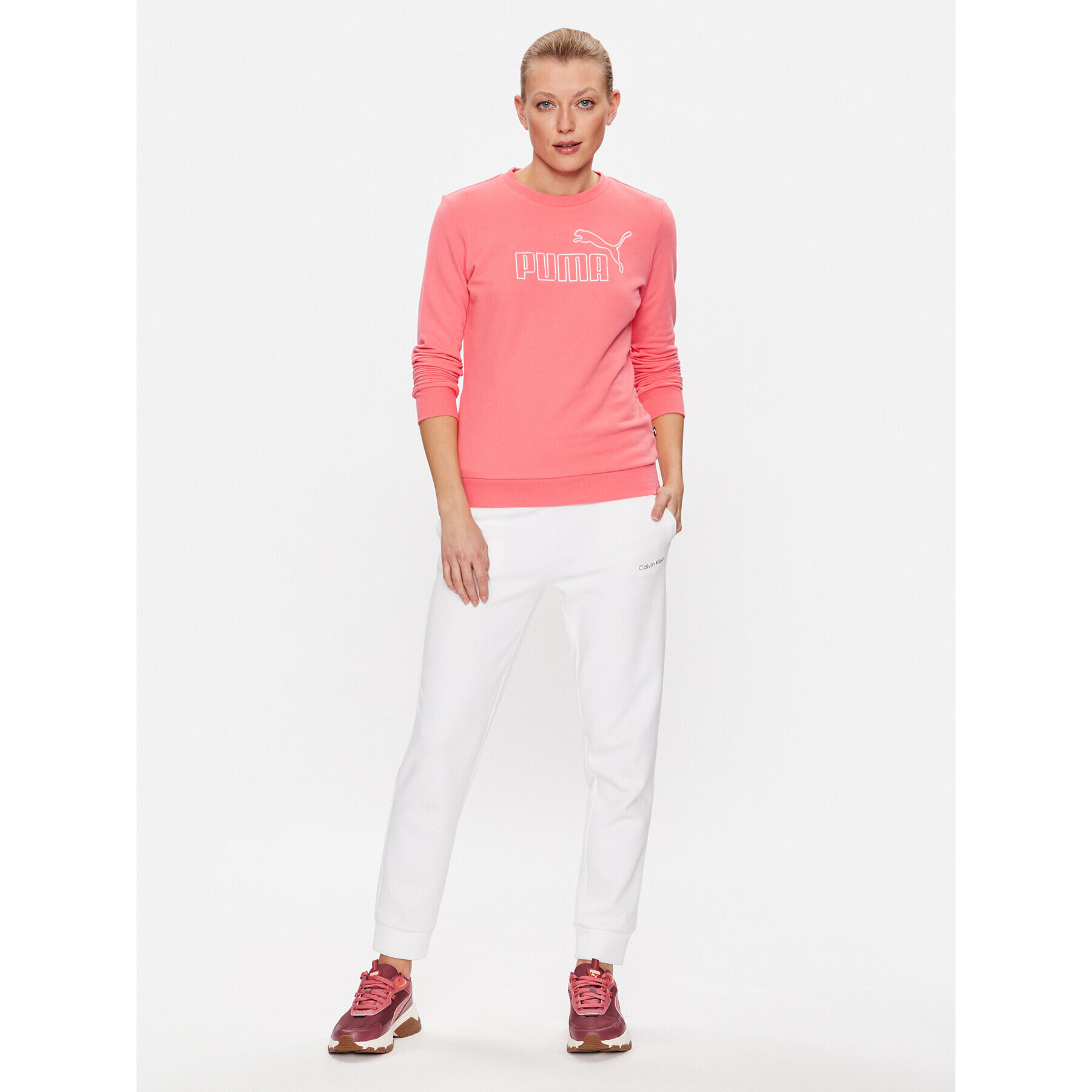 Puma Суитшърт Essentials Elevated 674228 Розов Regular Fit - Pepit.bg
