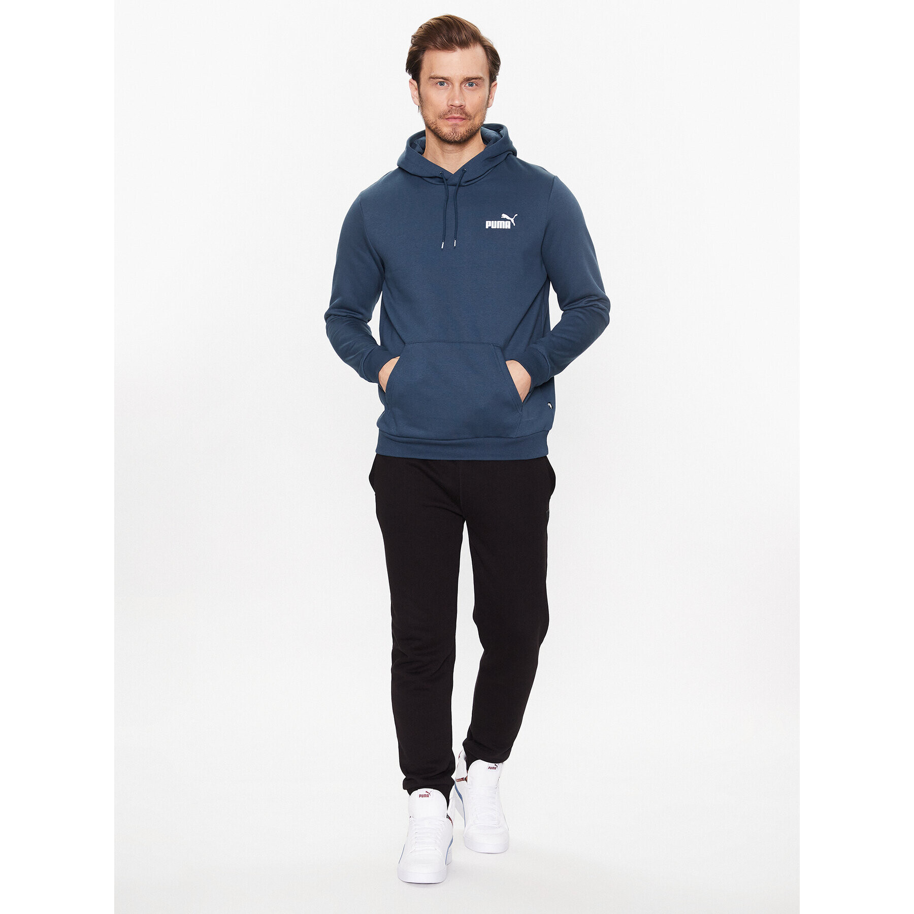 Puma Суитшърт Essentials Small Logo 586691 Син Regular Fit - Pepit.bg