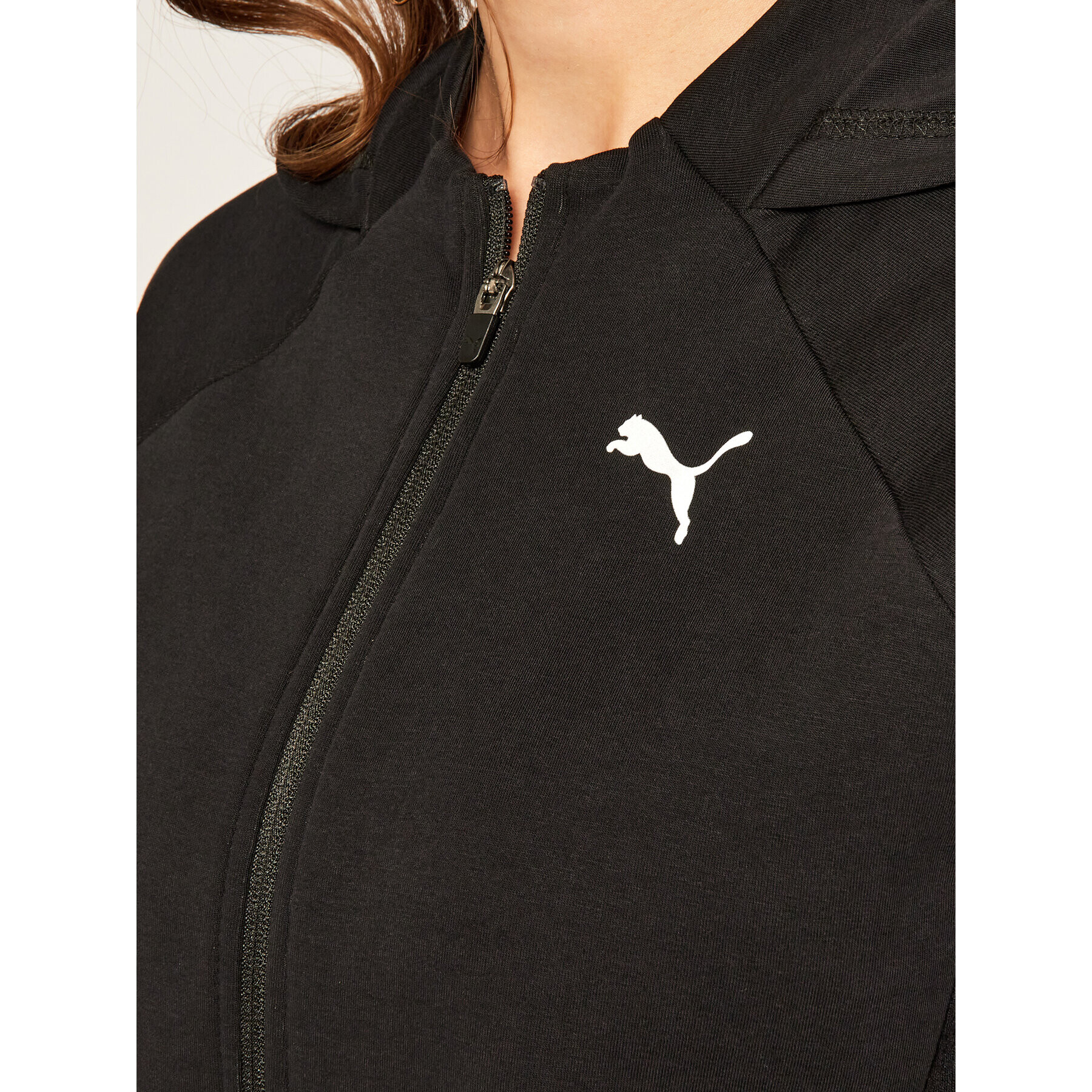 Puma Суитшърт Evostripe Full-Zip Hoodie 583532 Черен Regular Fit - Pepit.bg