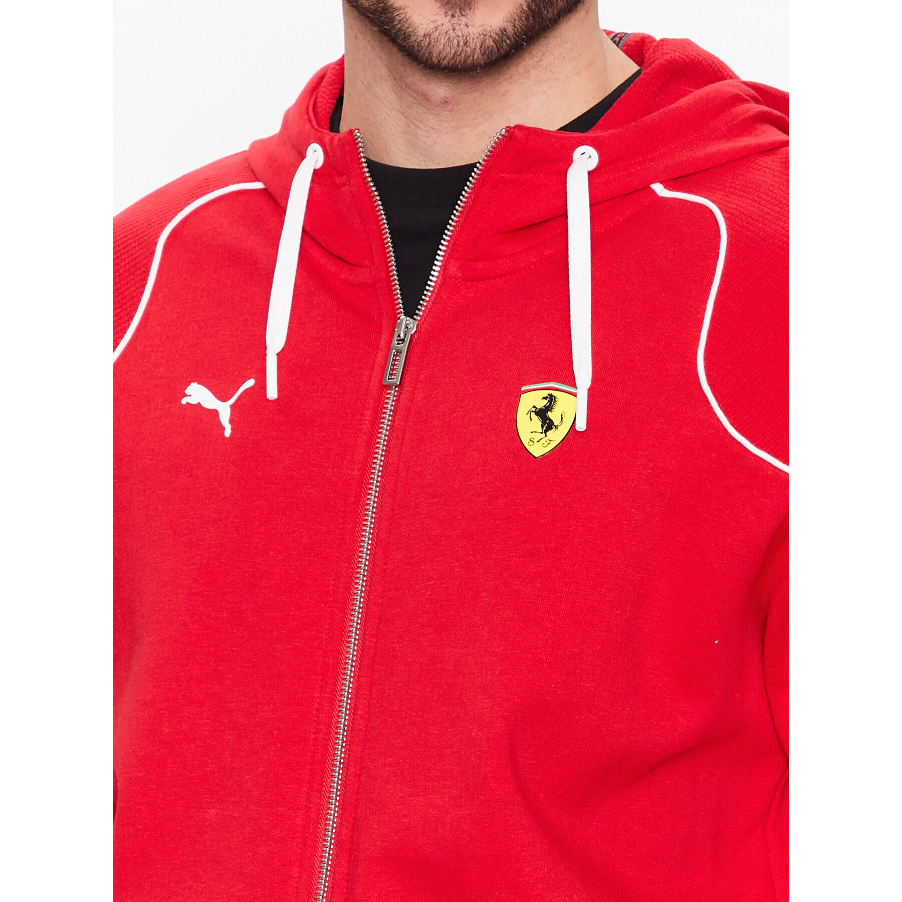 Puma Суитшърт Ferrari Race 538164 Червен Regular Fit - Pepit.bg