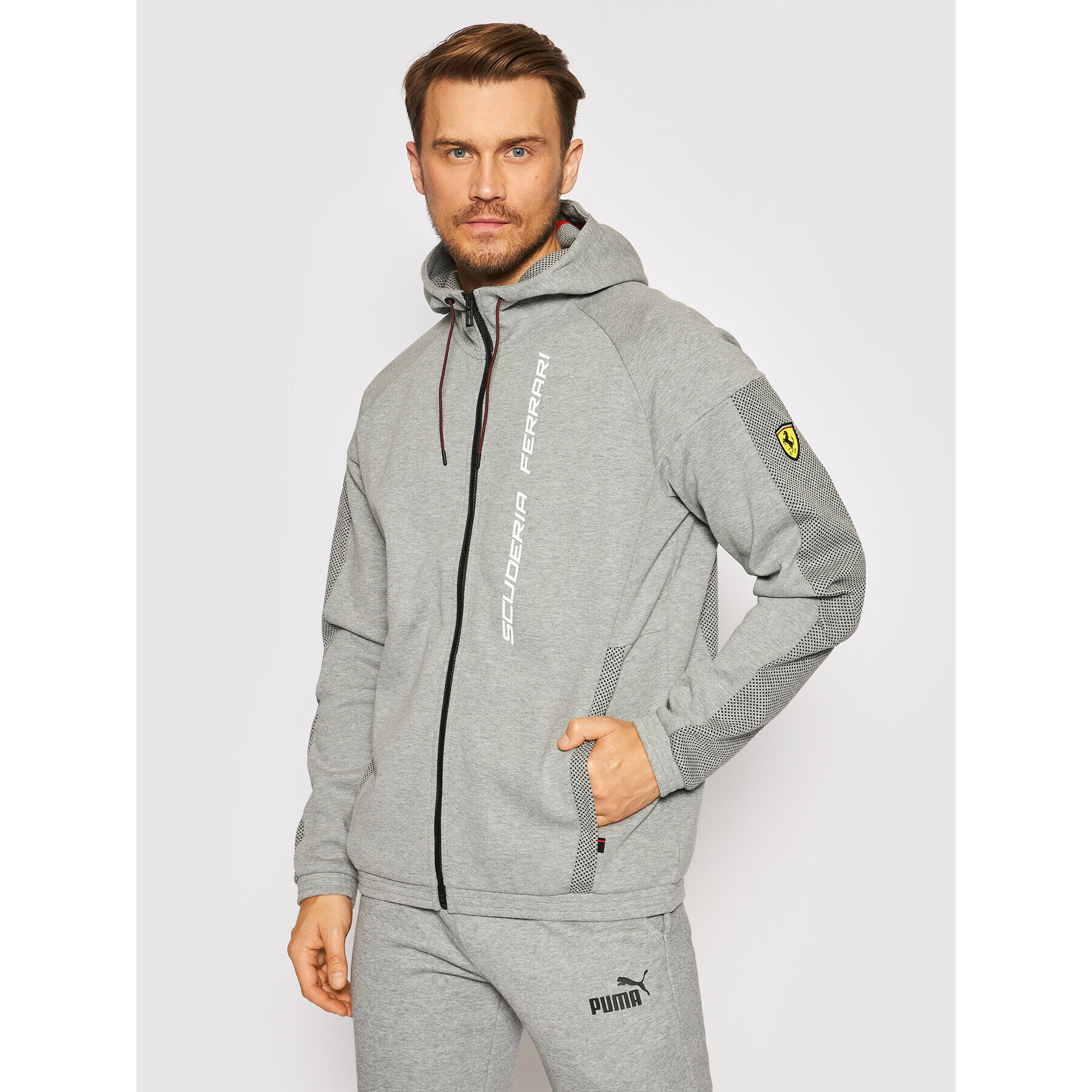 Puma Суитшърт Ferrari Race Hdd Sweat 597951 Сив Regular Fit - Pepit.bg