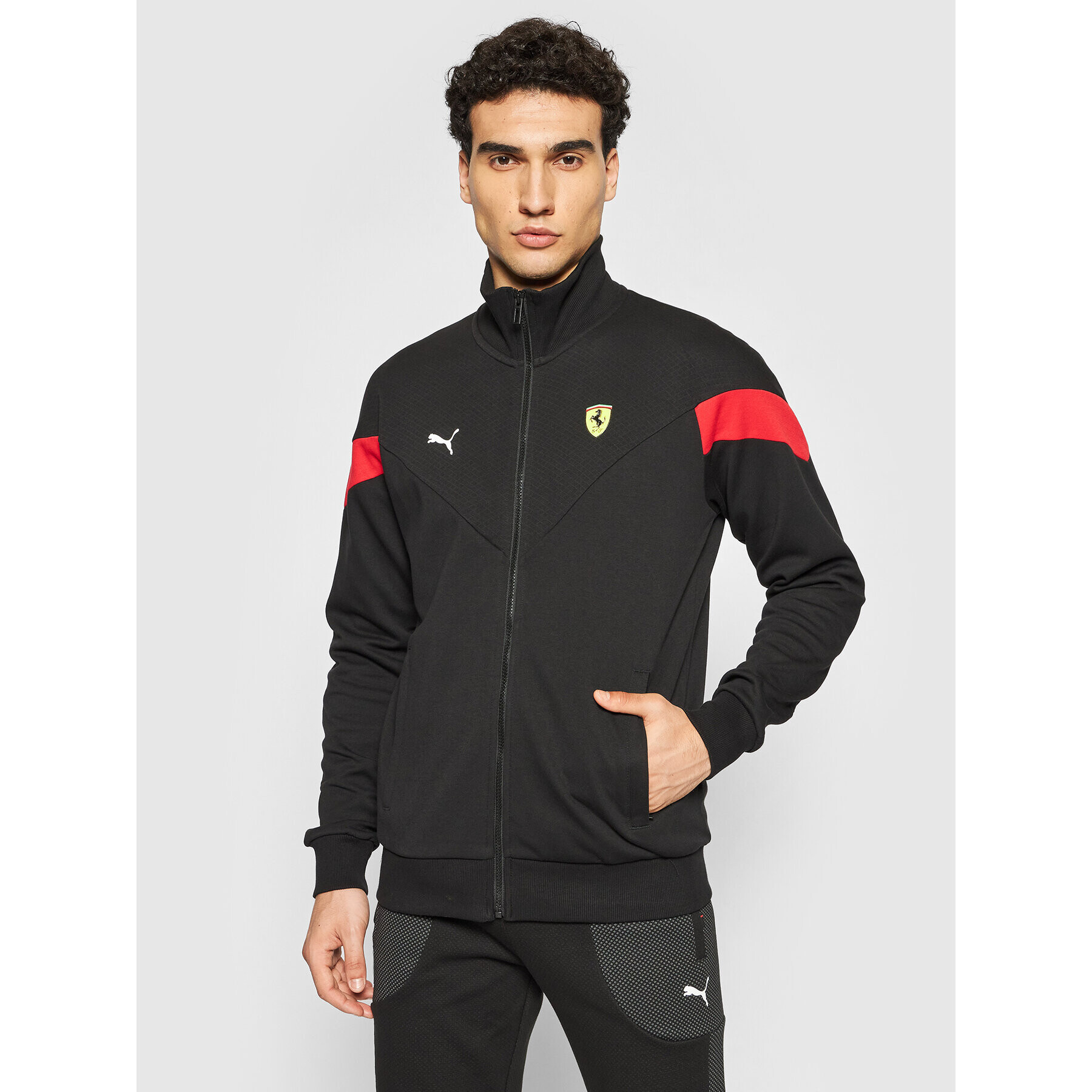 Puma Суитшърт Ferrari Race MCS Sweat 597949 Черен Regular Fit - Pepit.bg