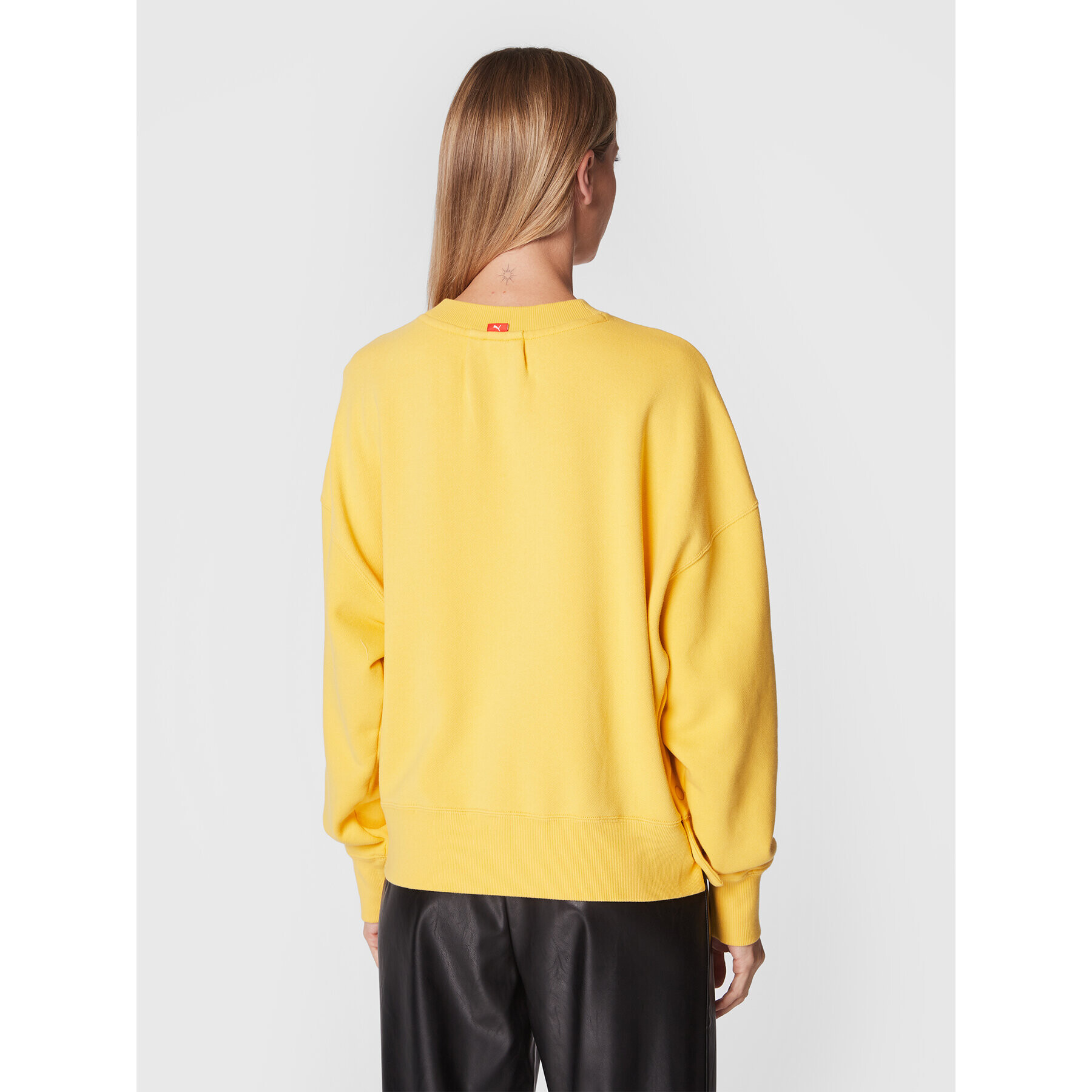 Puma Суитшърт Infuse 535647 Жълт Oversize - Pepit.bg
