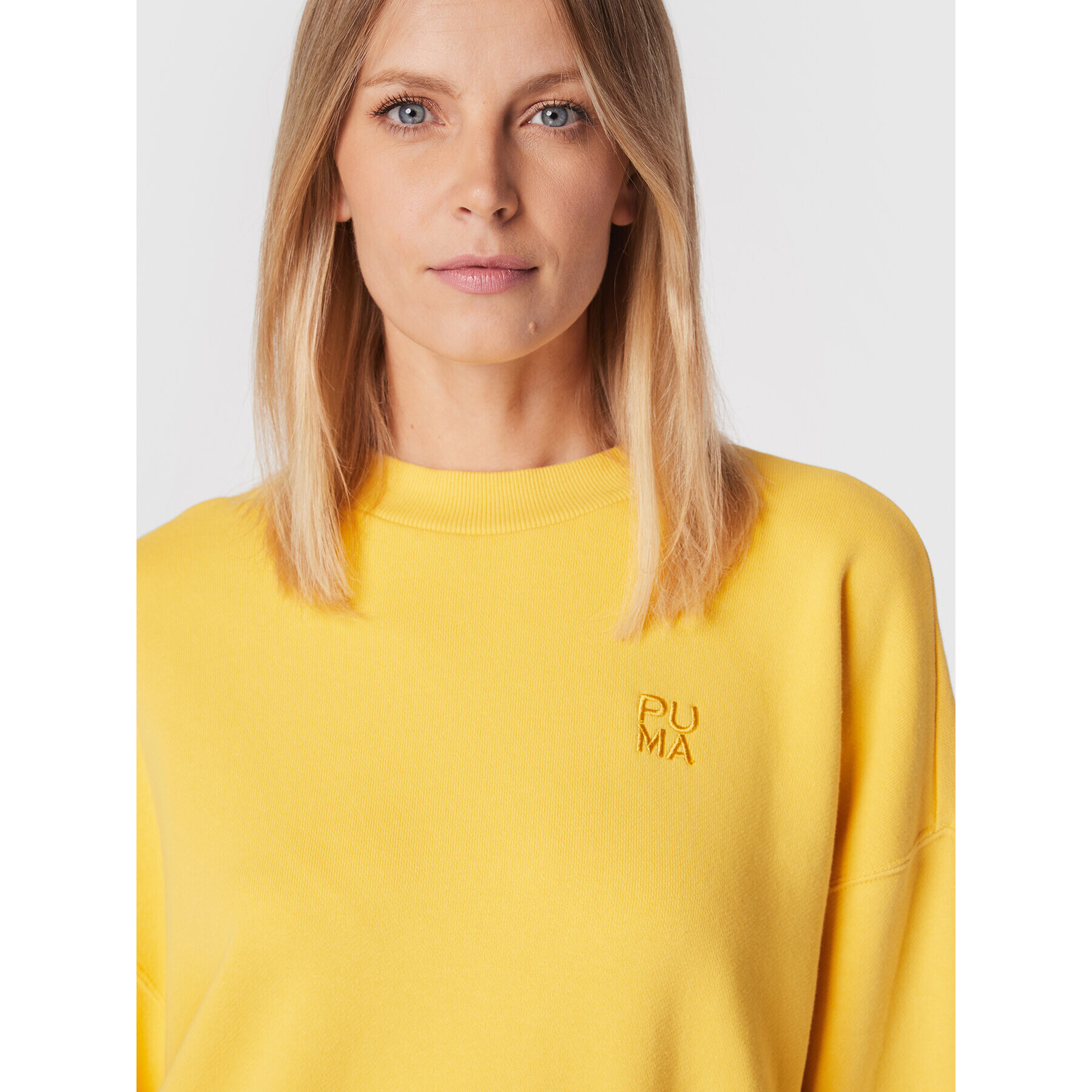Puma Суитшърт Infuse 535647 Жълт Oversize - Pepit.bg