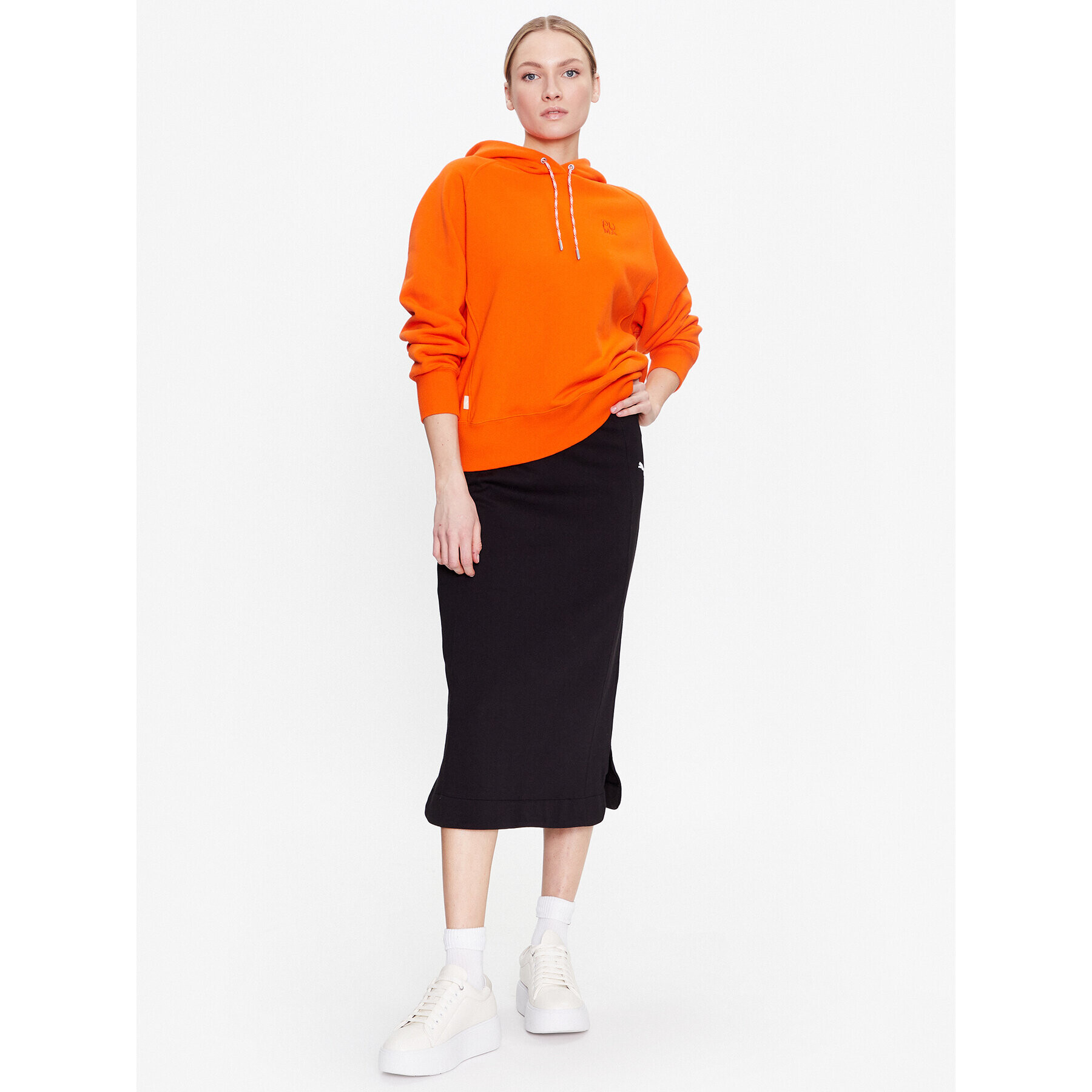 Puma Суитшърт Infuse 538350 Оранжев Oversize - Pepit.bg