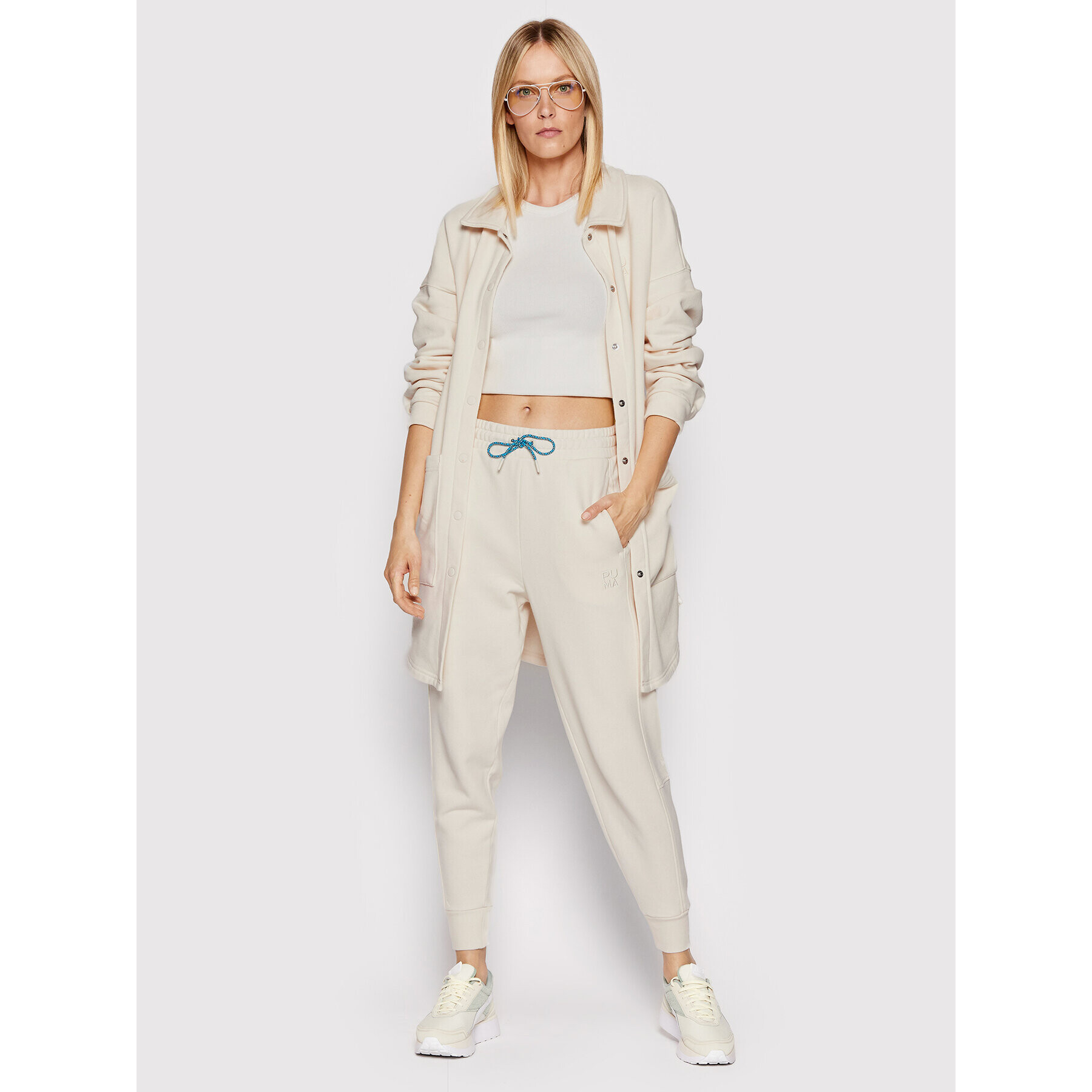 Puma Суитшърт Infuse Fashion 533427 Бежов Relaxed Fit - Pepit.bg