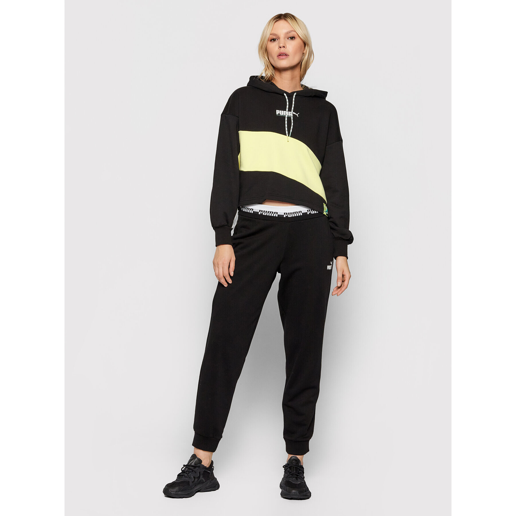 Puma Суитшърт Intl 531649 Черен Relaxed Fit - Pepit.bg