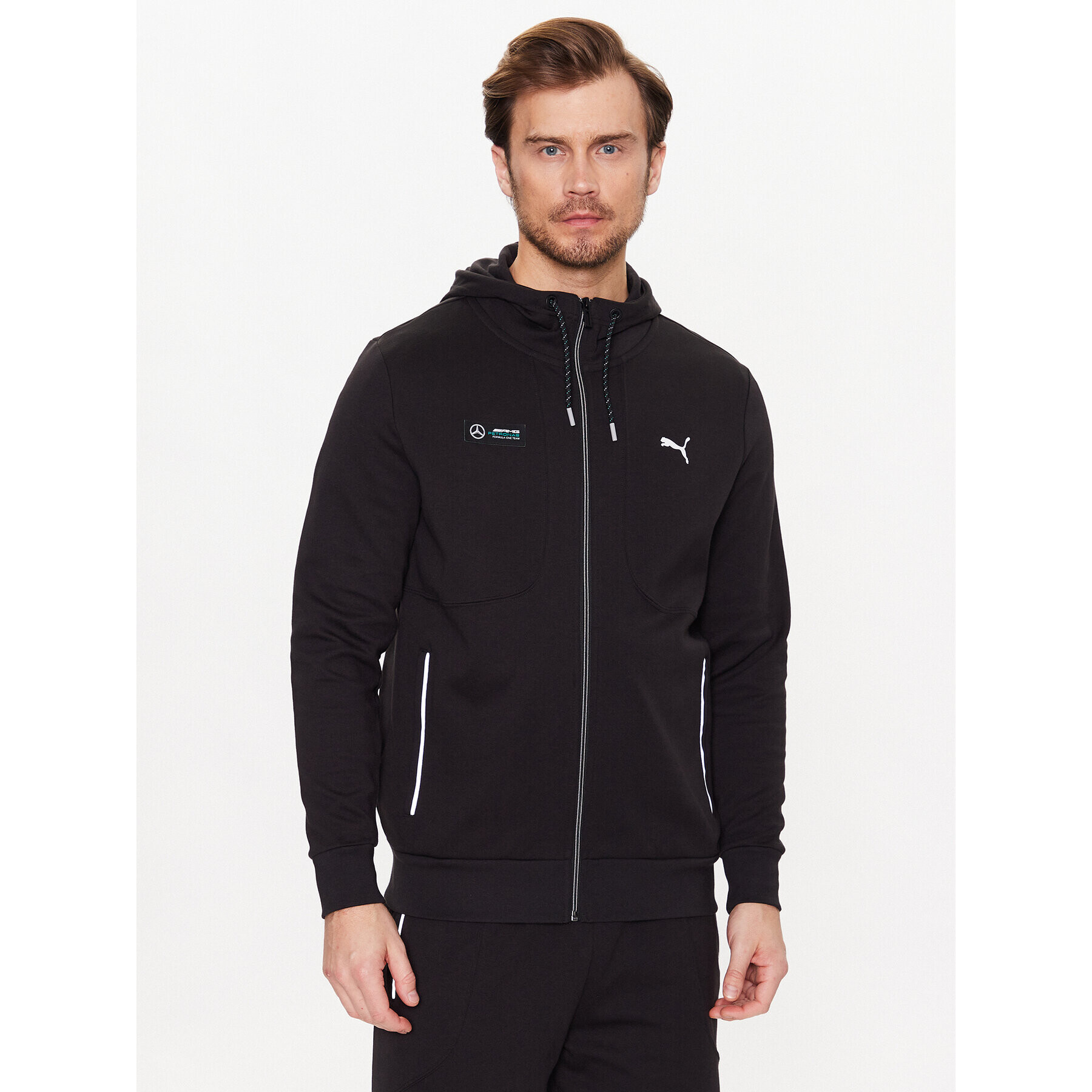 Puma Суитшърт Mercedes-Amg Petronas Motorsport 538460 Черен Regular Fit - Pepit.bg