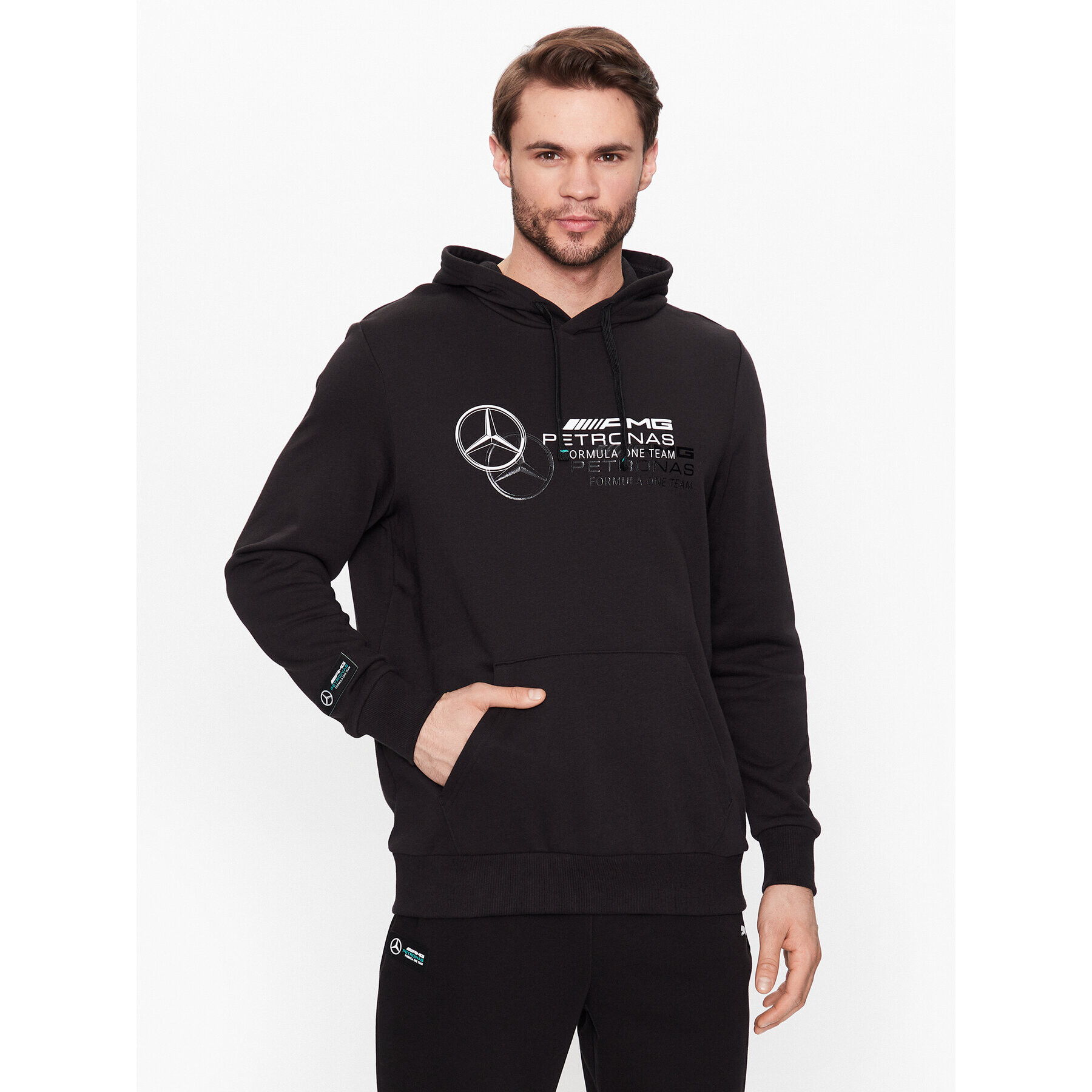 Puma Суитшърт Mercedes-Amg Petronas Motorsport 538475 Черен Regular Fit - Pepit.bg