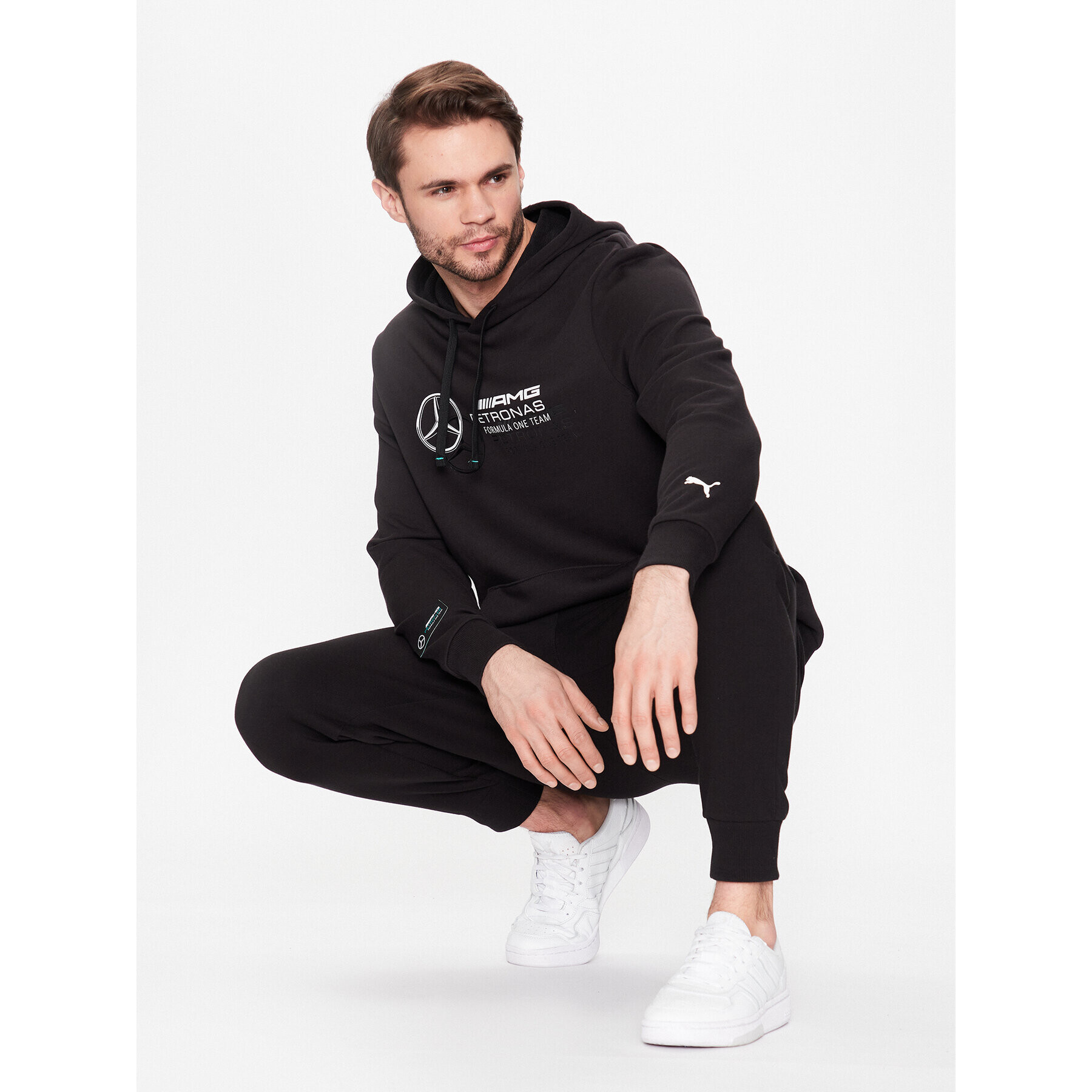 Puma Суитшърт Mercedes-Amg Petronas Motorsport 538475 Черен Regular Fit - Pepit.bg