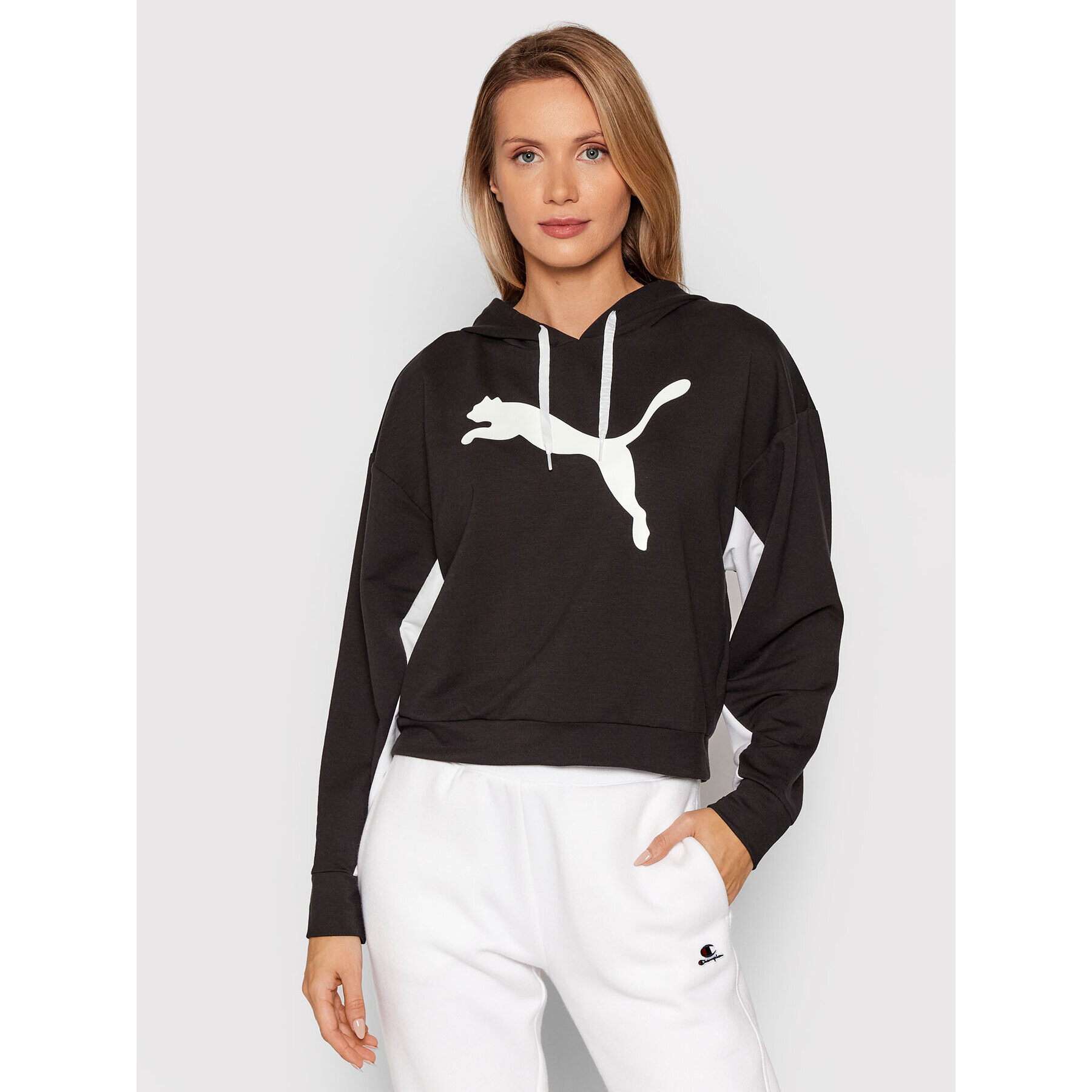 Puma Суитшърт Modern Sports 585955 Черен Cropped Fit - Pepit.bg