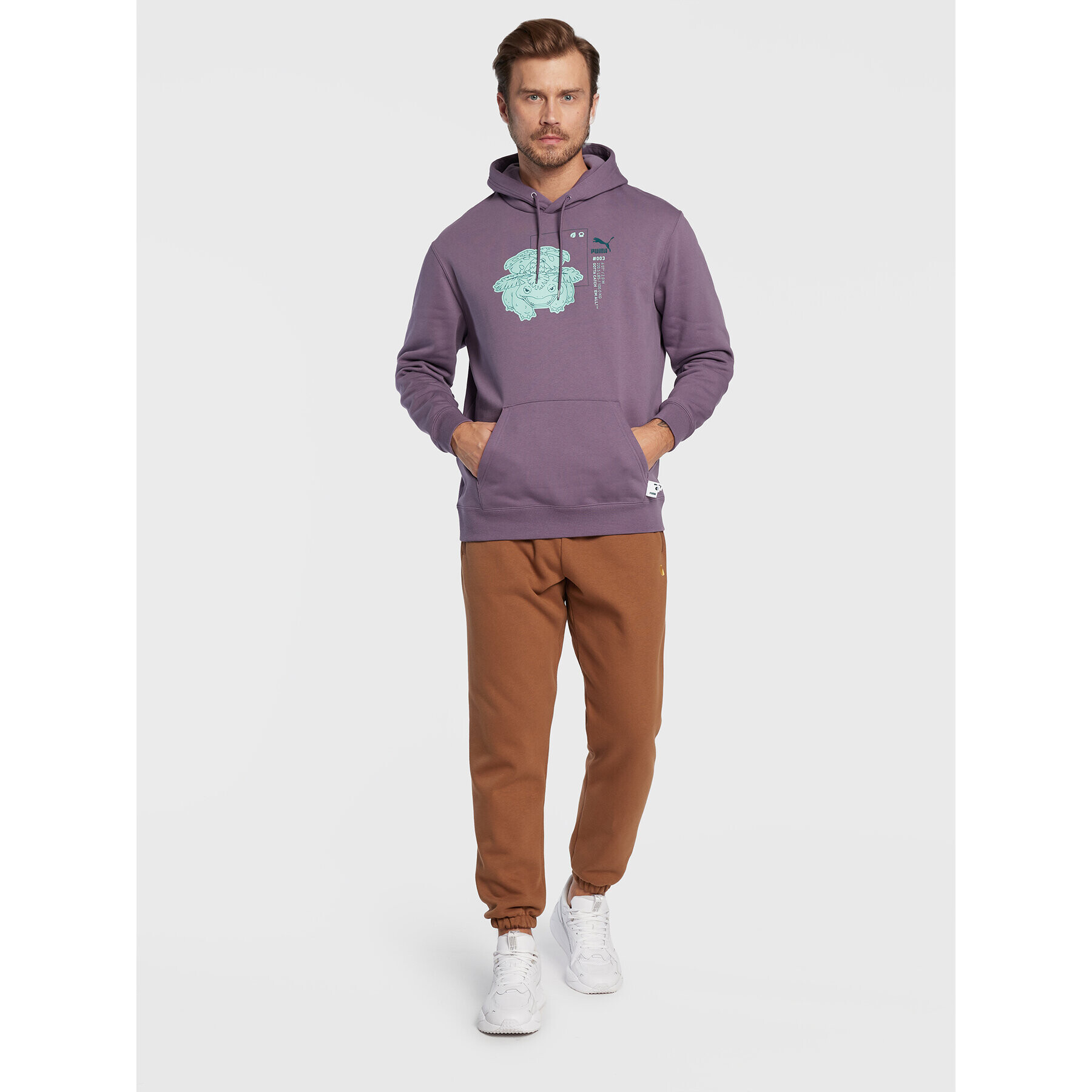 Puma Суитшърт POKEMON 536549 Виолетов Regular Fit - Pepit.bg