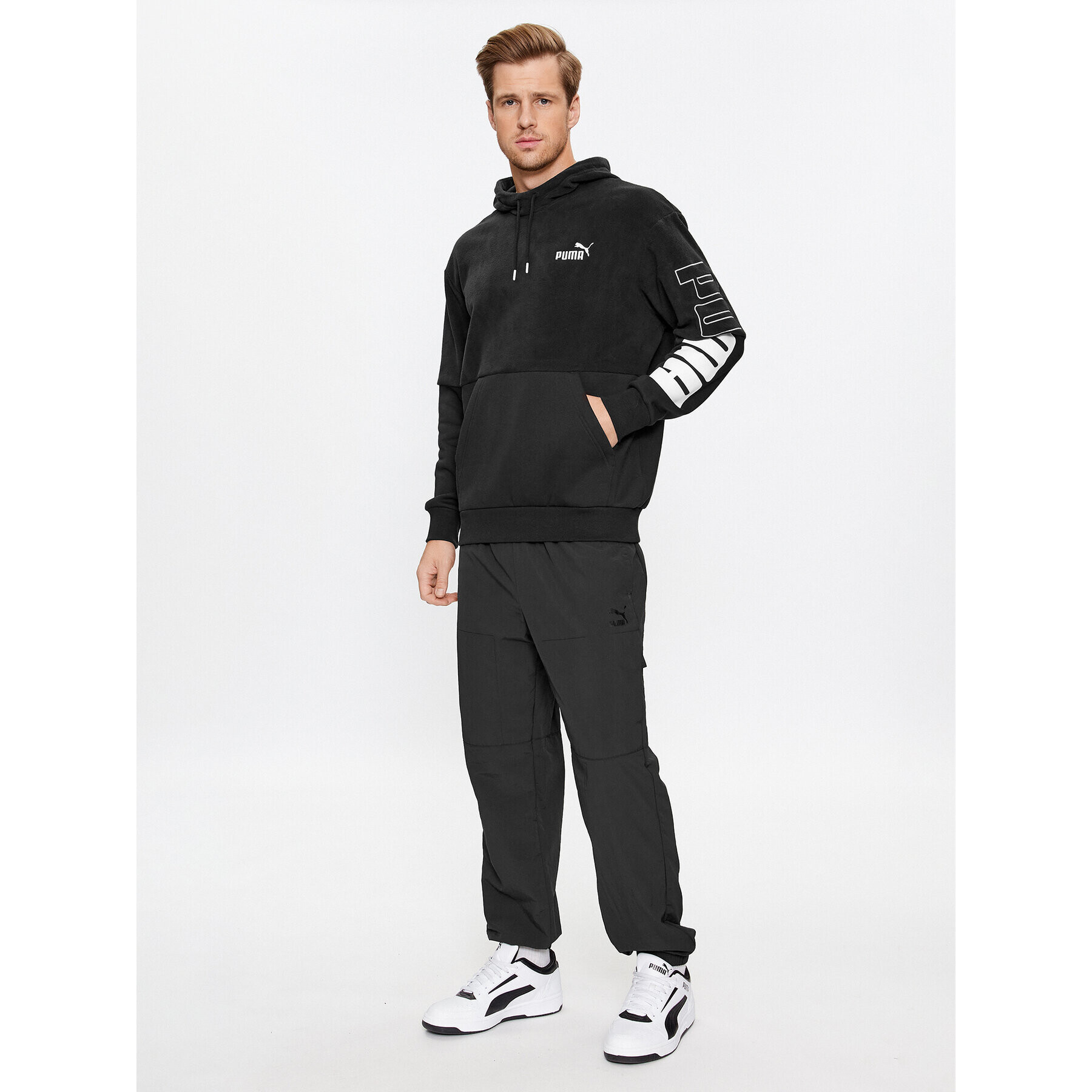 Puma Суитшърт Power 675913 Черен Regular Fit - Pepit.bg