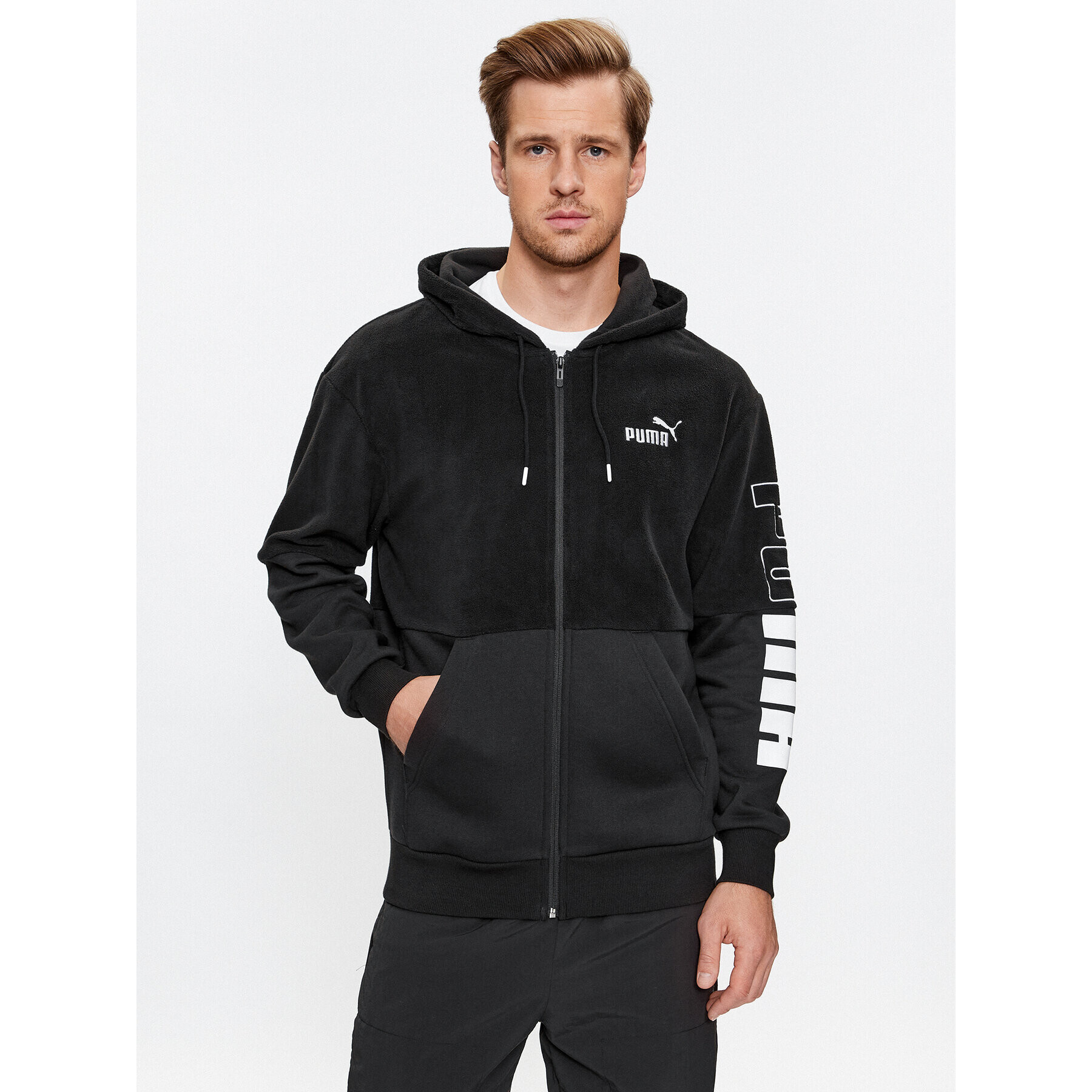 Puma Суитшърт Power 675914 Черен Regular Fit - Pepit.bg