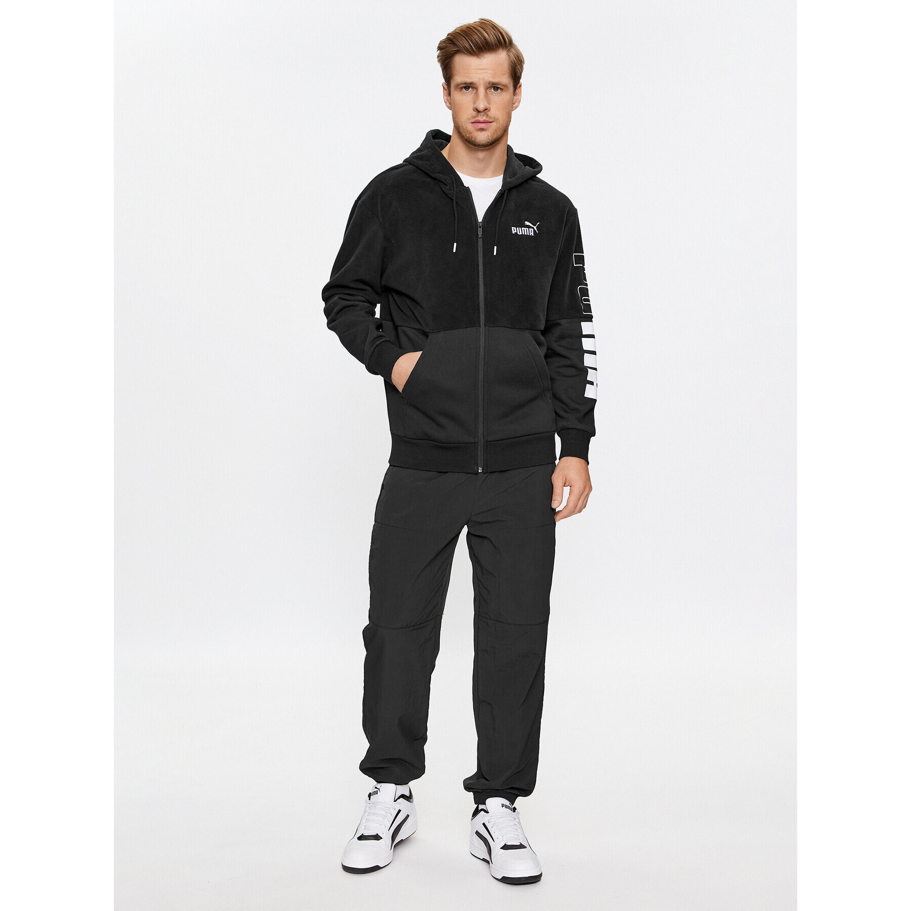 Puma Суитшърт Power 675914 Черен Regular Fit - Pepit.bg