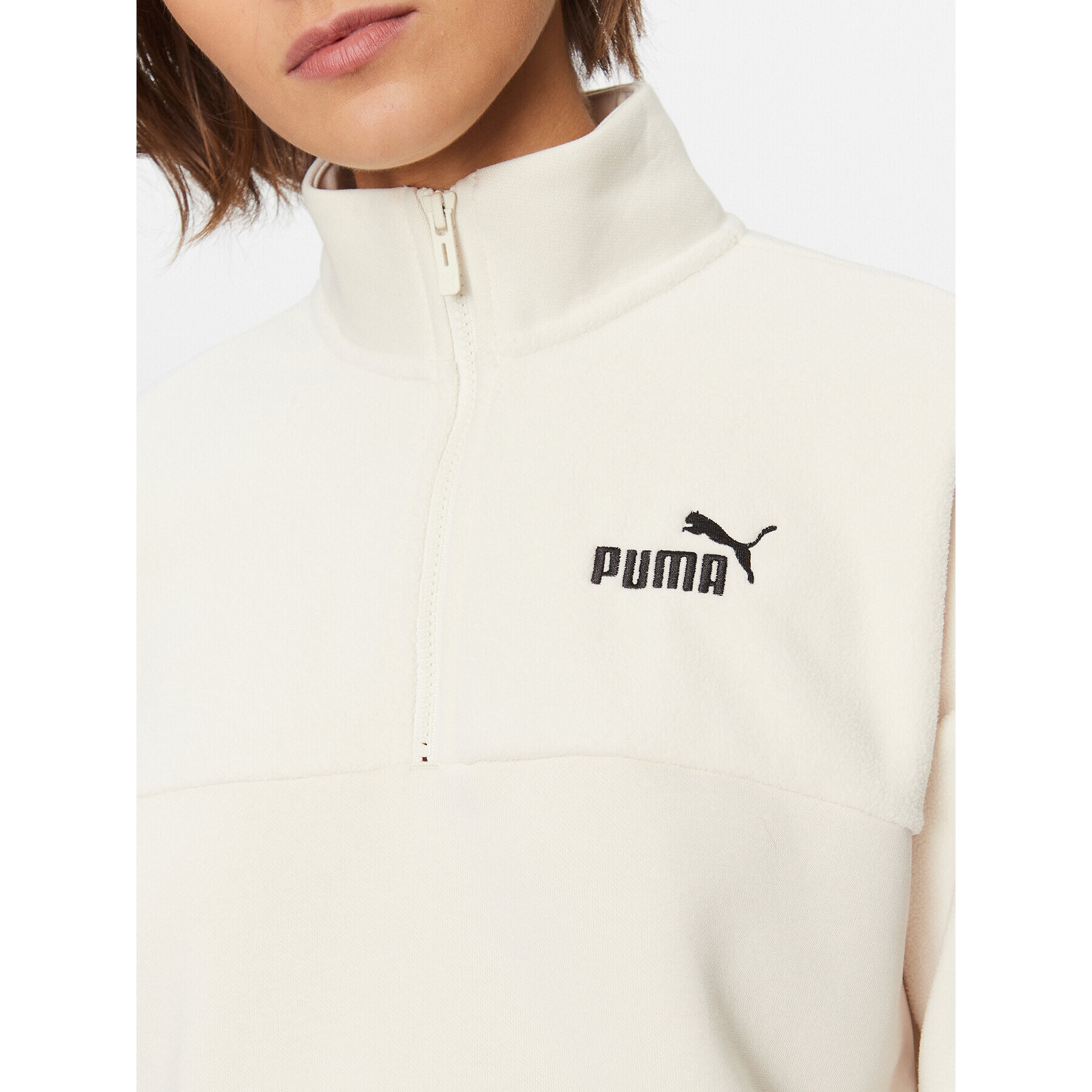 Puma Суитшърт Power 676027 Екрю Regular Fit - Pepit.bg