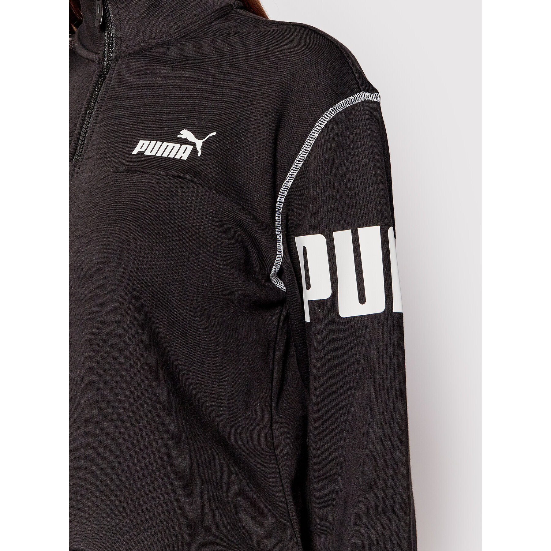 Puma Суитшърт Power 855941 Черен Relaxed Fit - Pepit.bg