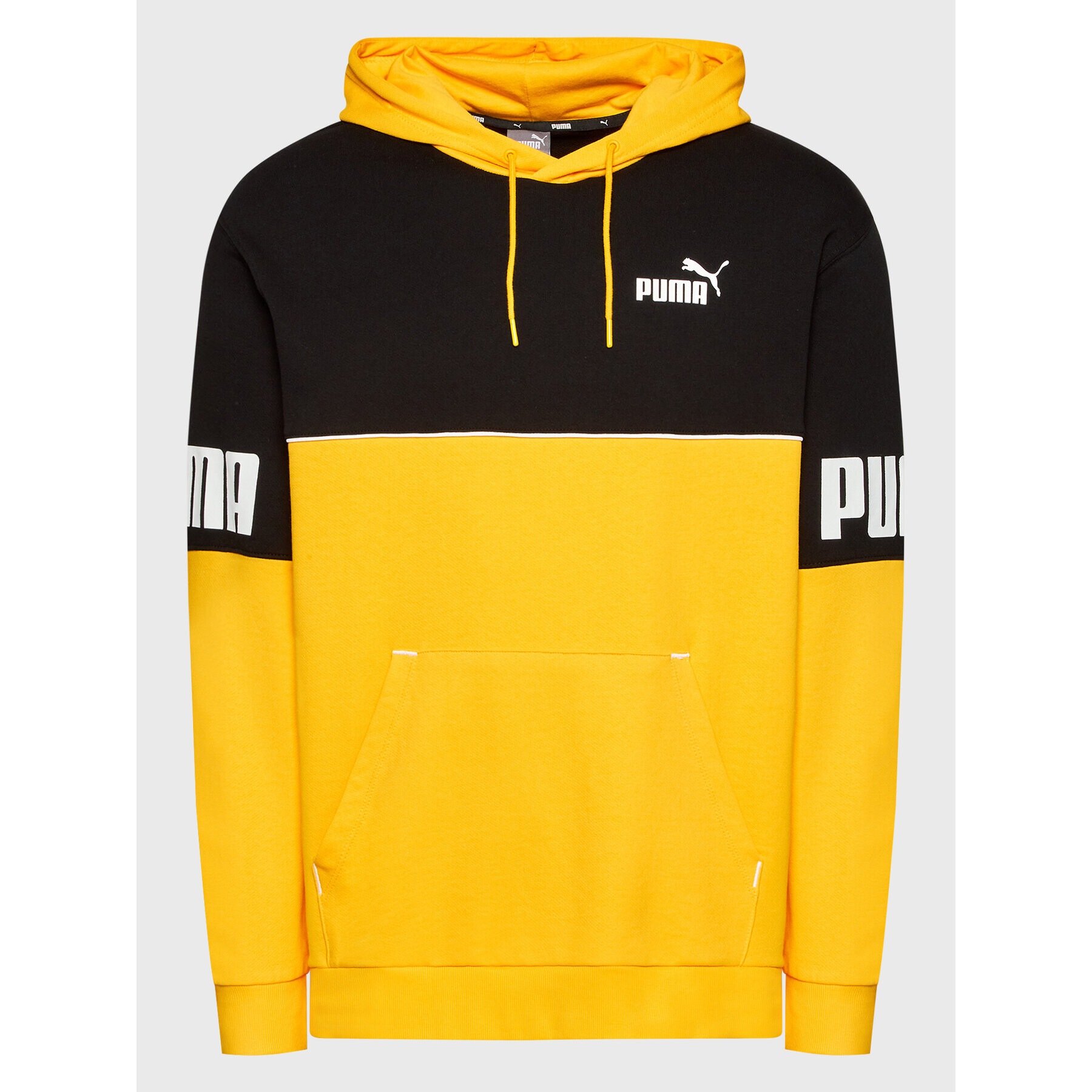 Puma Суитшърт Power Colorblock 849812 Жълт Regular Fit - Pepit.bg