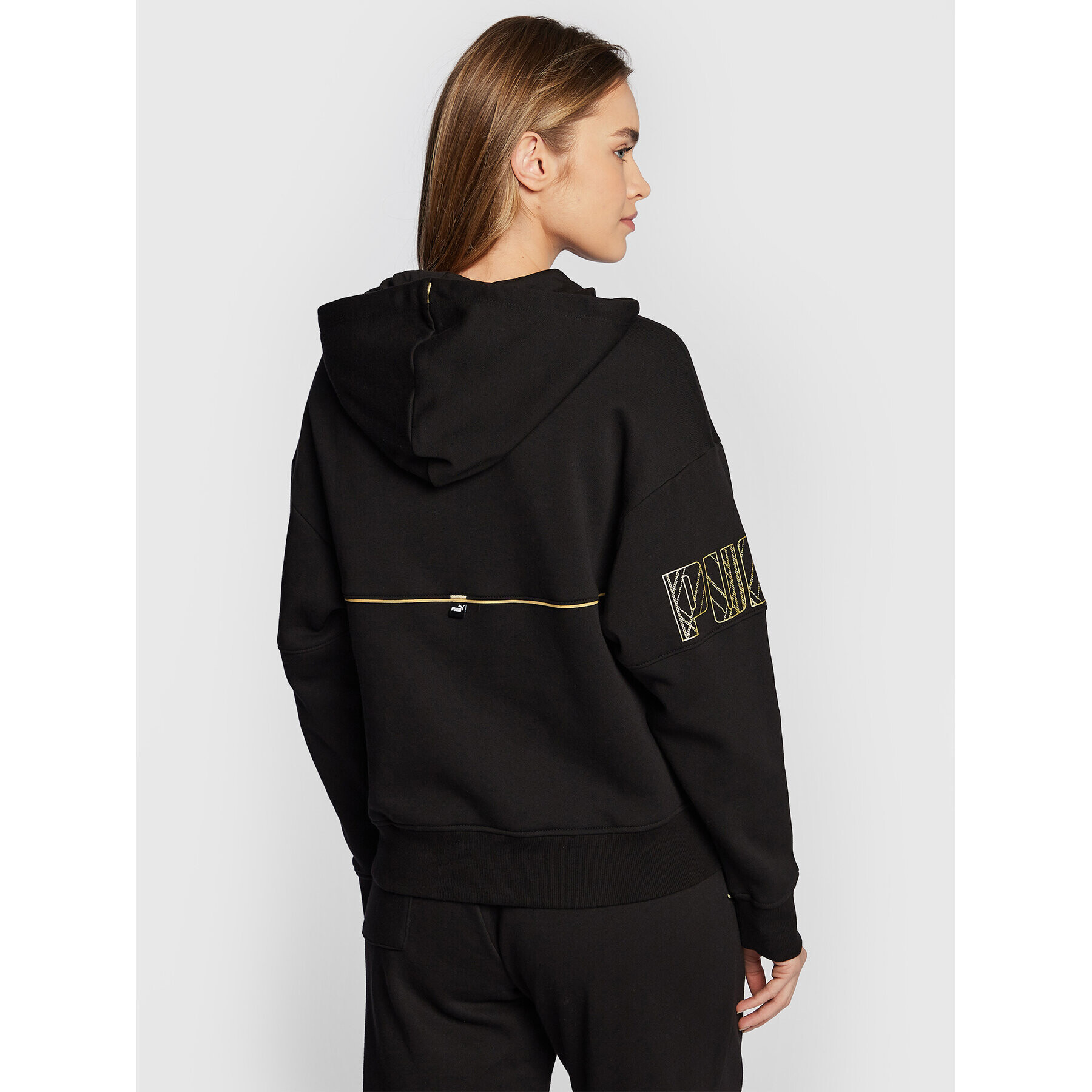 Puma Суитшърт Power Deco Glam 671756 Черен Regular Fit - Pepit.bg