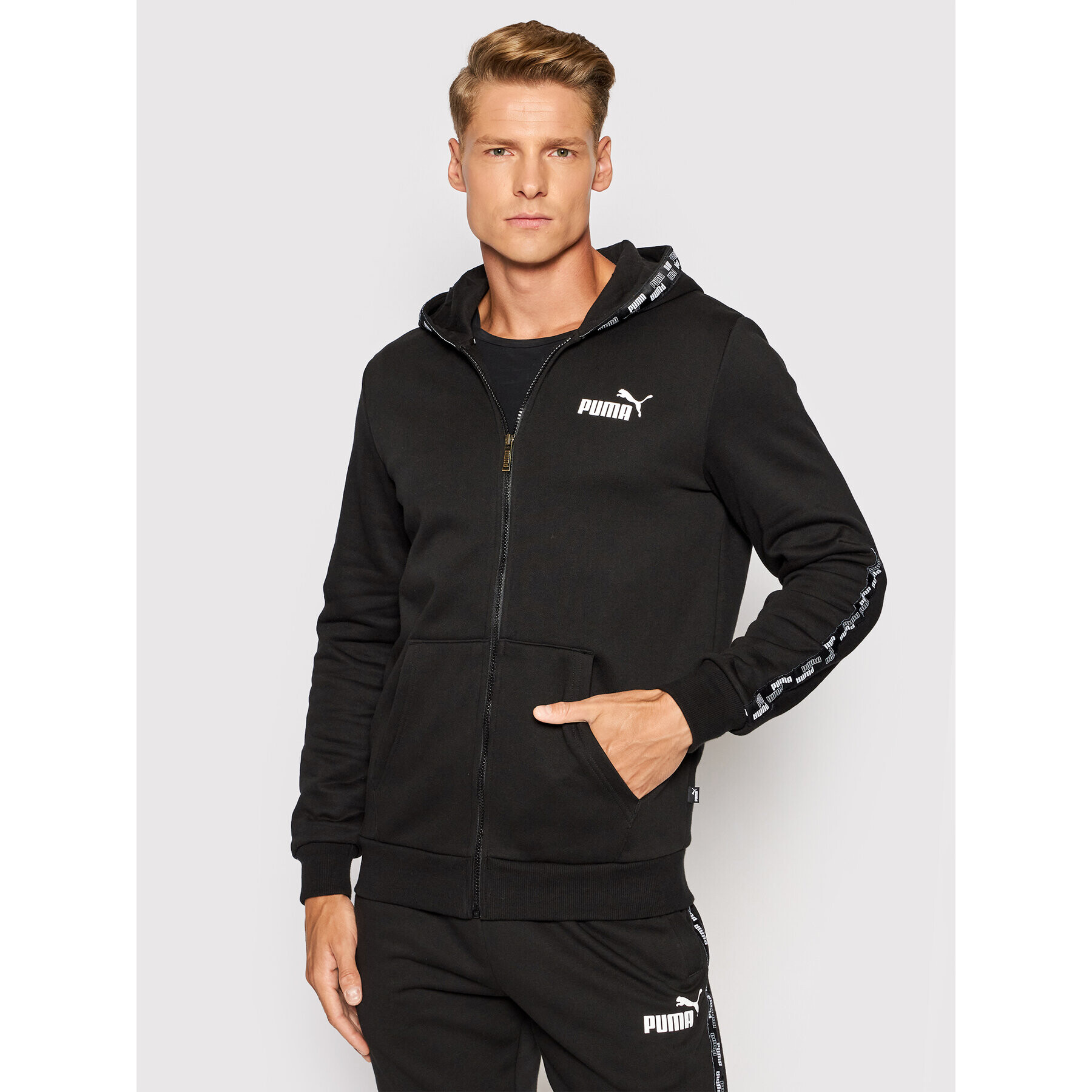 Puma Суитшърт Power Fz 589396 Черен Regular Fit - Pepit.bg