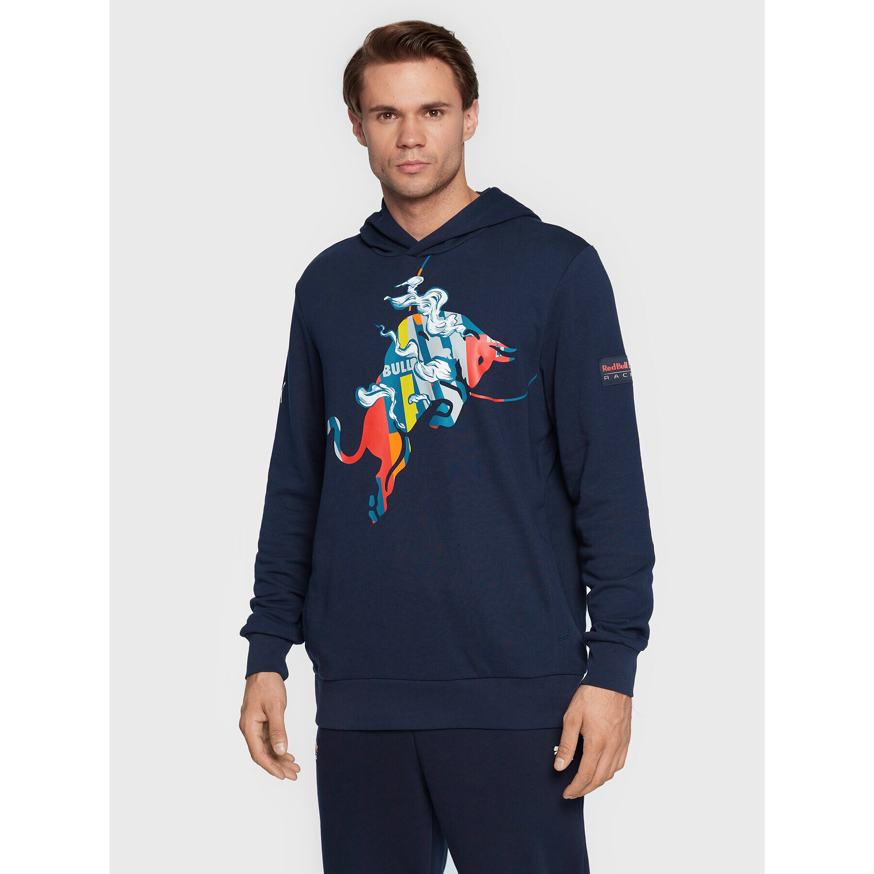 Puma Суитшърт Rbr Dynamic Bull Logo 534995 Тъмносин Regular Fit - Pepit.bg