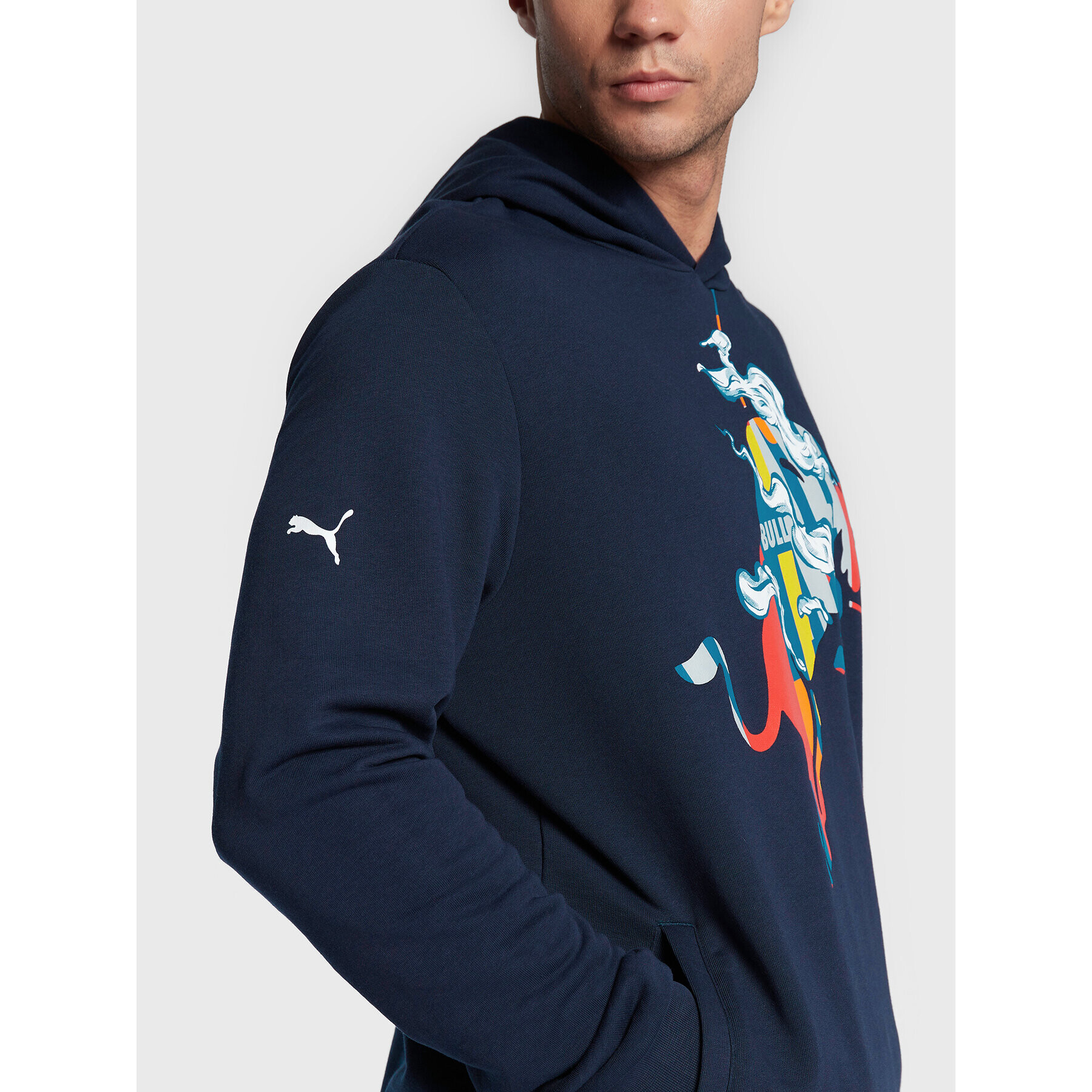 Puma Суитшърт Rbr Dynamic Bull Logo 534995 Тъмносин Regular Fit - Pepit.bg