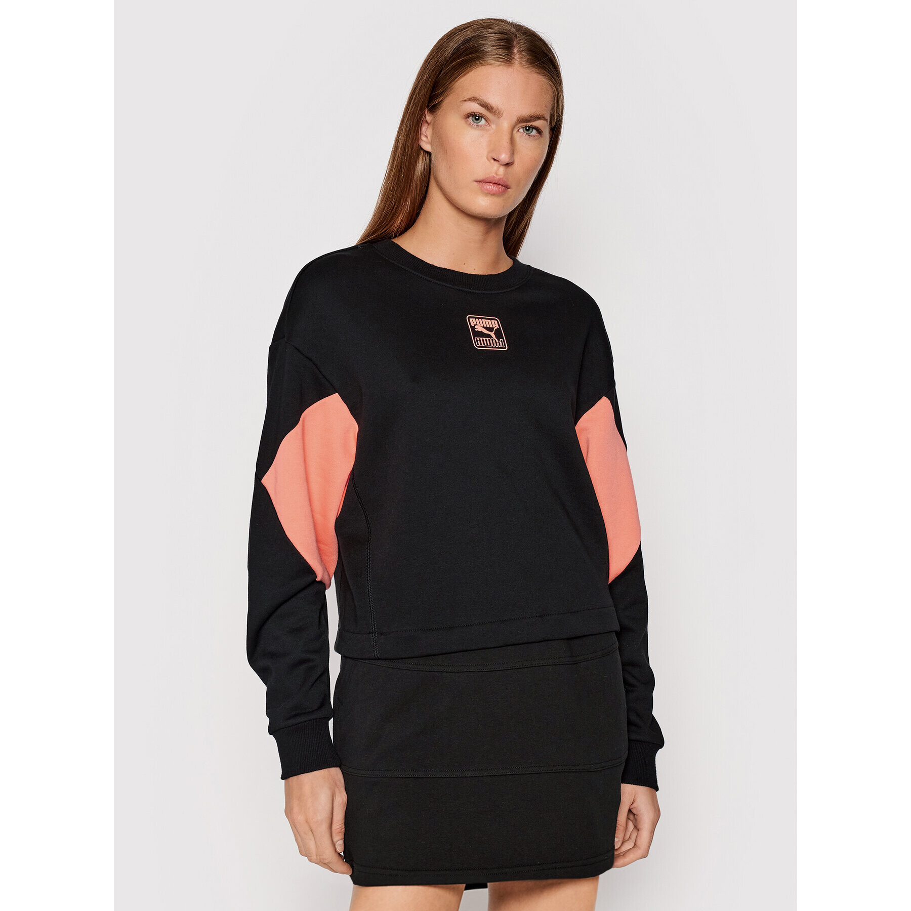 Puma Суитшърт Rebel 583559 Черен Relaxed Fit - Pepit.bg