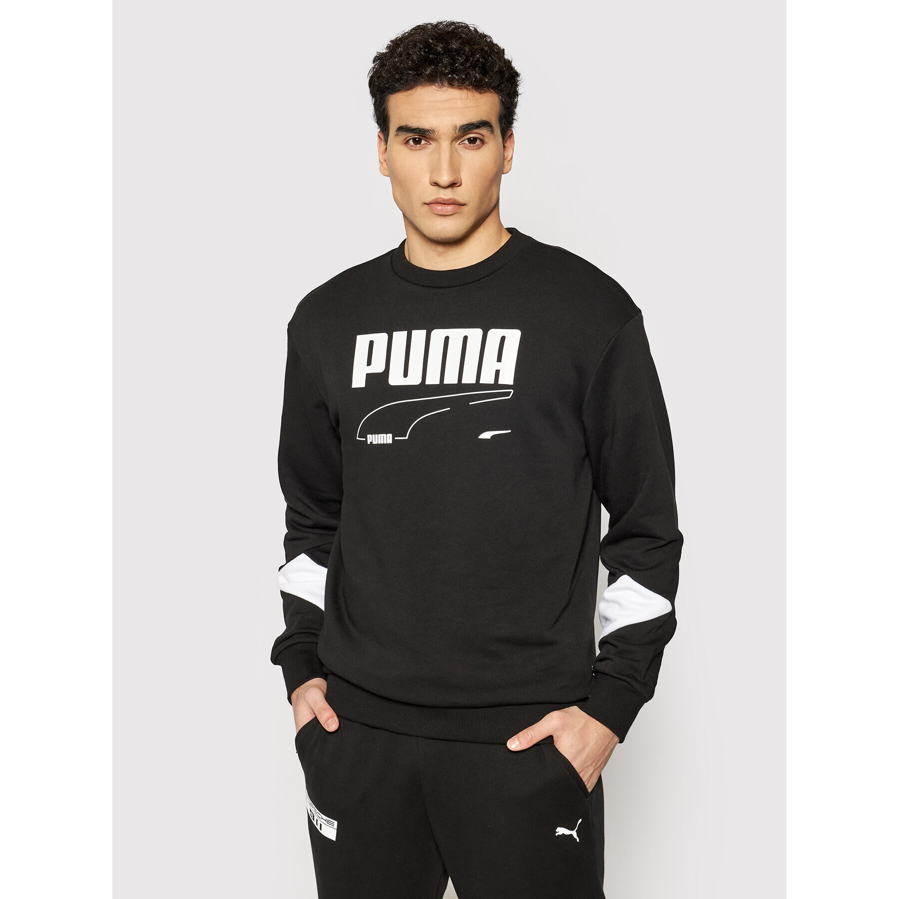 Puma Суитшърт Rebel 585740 Черен Regular Fit - Pepit.bg