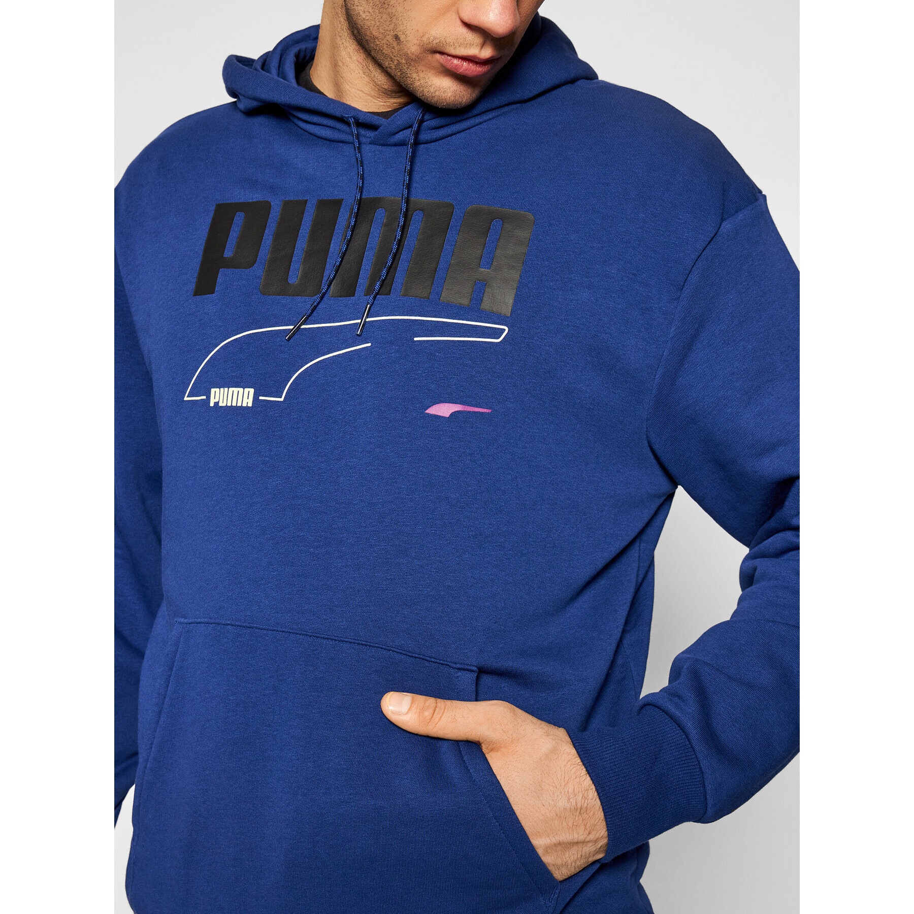 Puma Суитшърт Rebel 585742 Тъмносин Regular Fit - Pepit.bg