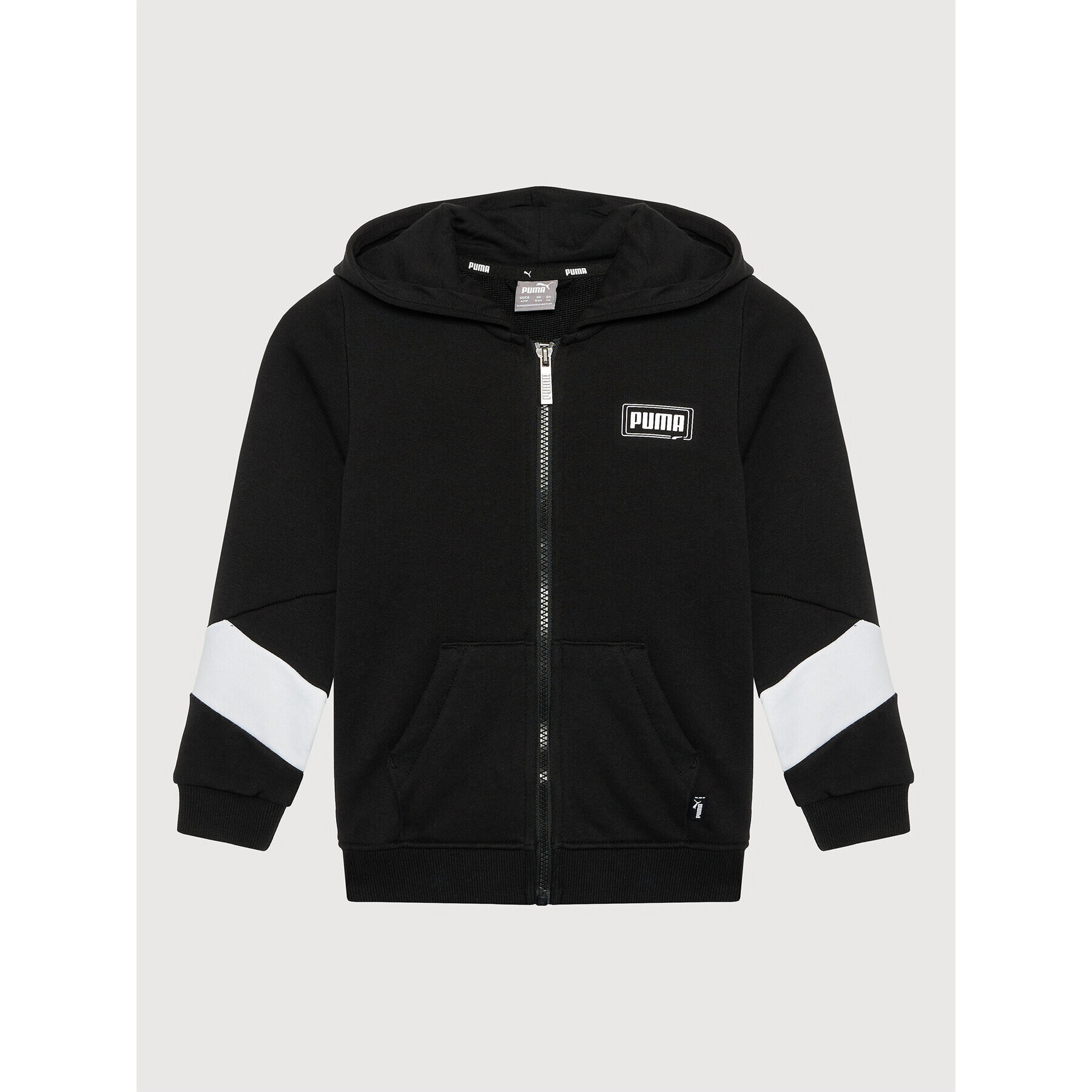Puma Суитшърт Rebel Full-Zip 587021 Черен Regular Fit - Pepit.bg