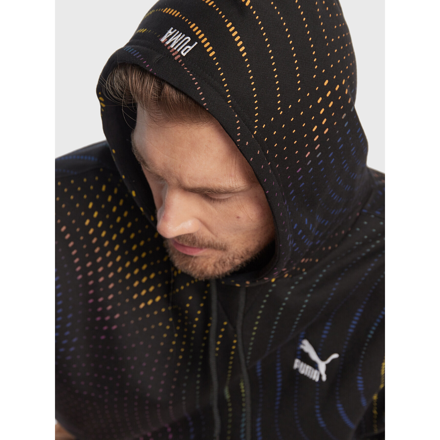 Puma Суитшърт Sportswear Printed 535666 Черен Relaxed Fit - Pepit.bg